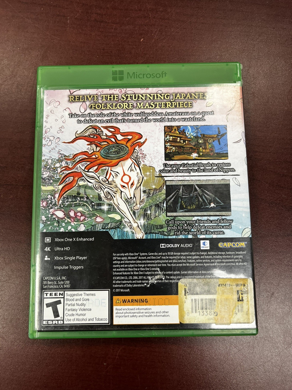 Okami HD (Microsoft Xbox One, 2017) Tested