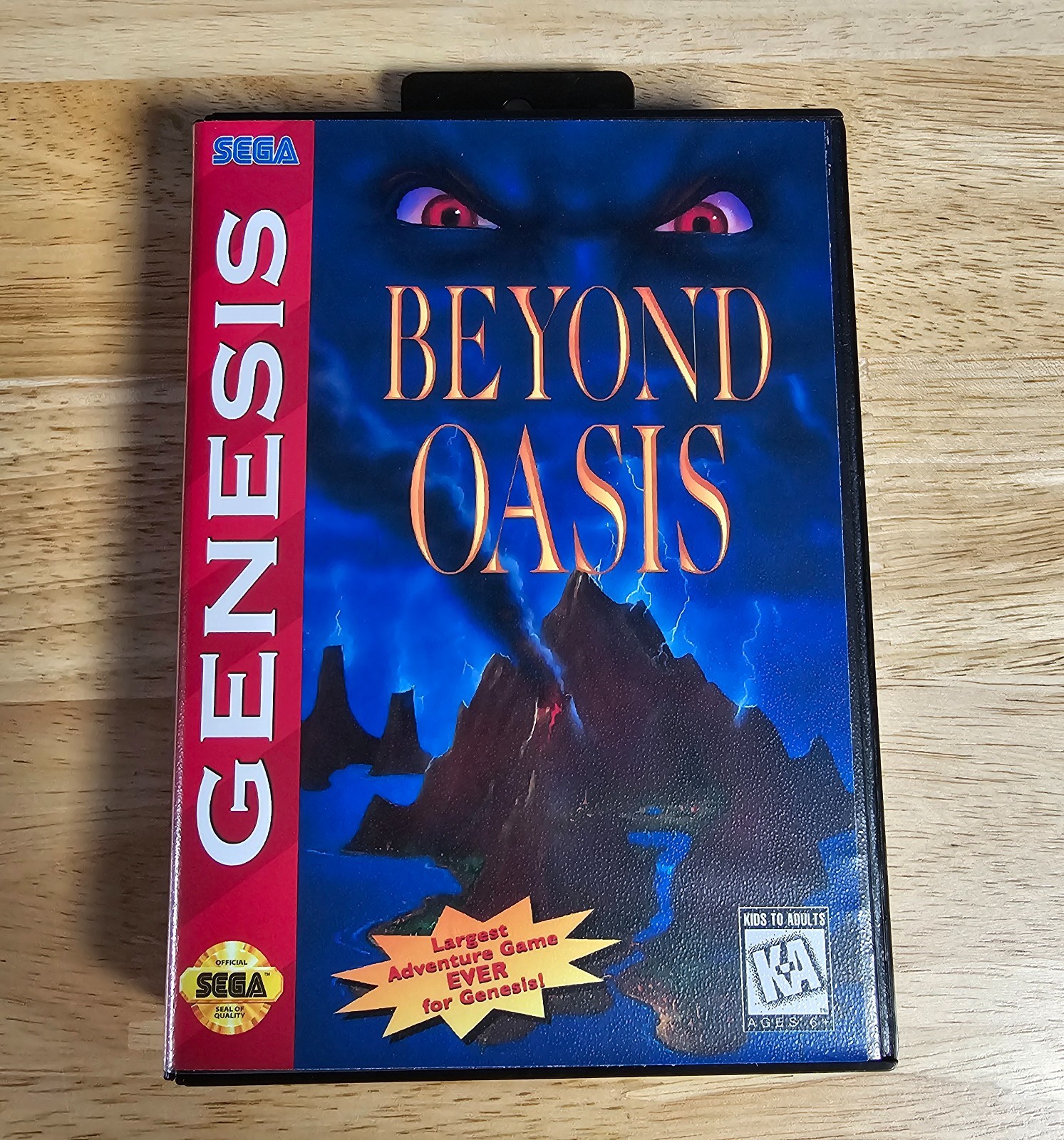Beyond Oasis (w/Font Mod) Game, Manual, & Case for Sega Genesis Mega Drive