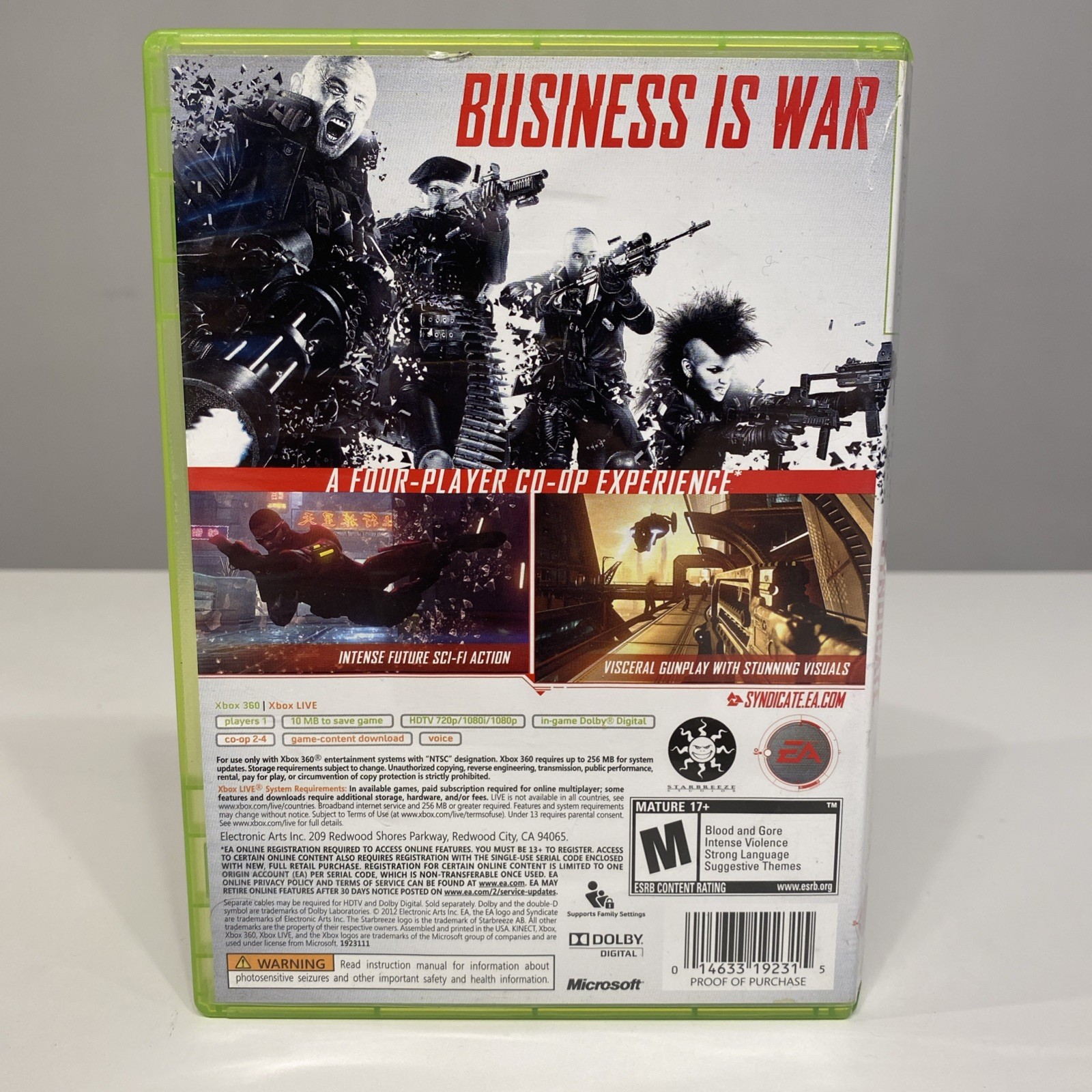 Syndicate (Microsoft Xbox 360, 2012) CIB
