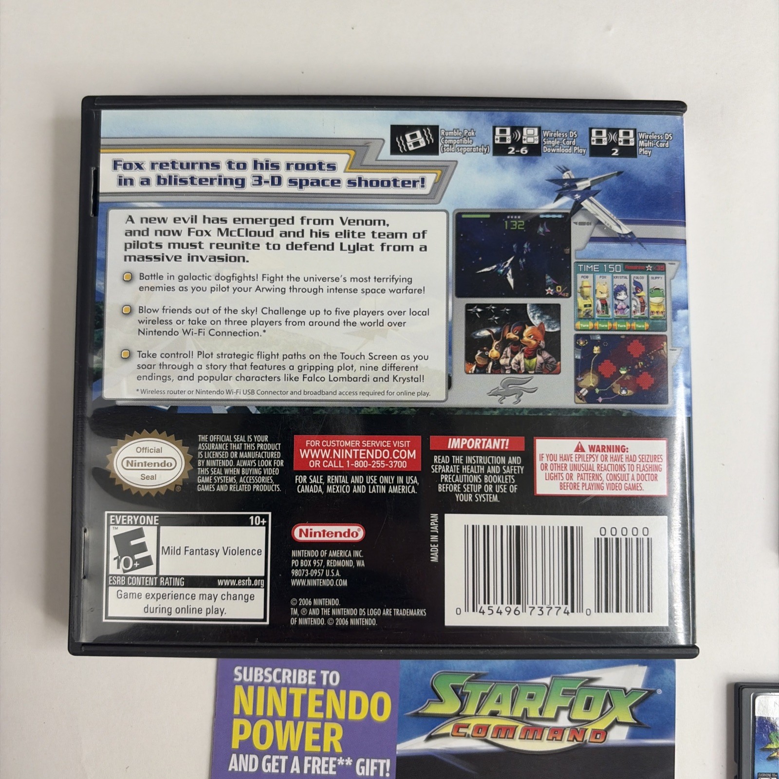 Star Fox Command (Nintendo DS, 2006) 100% CIB Complete RARE – GOOD CONDITION