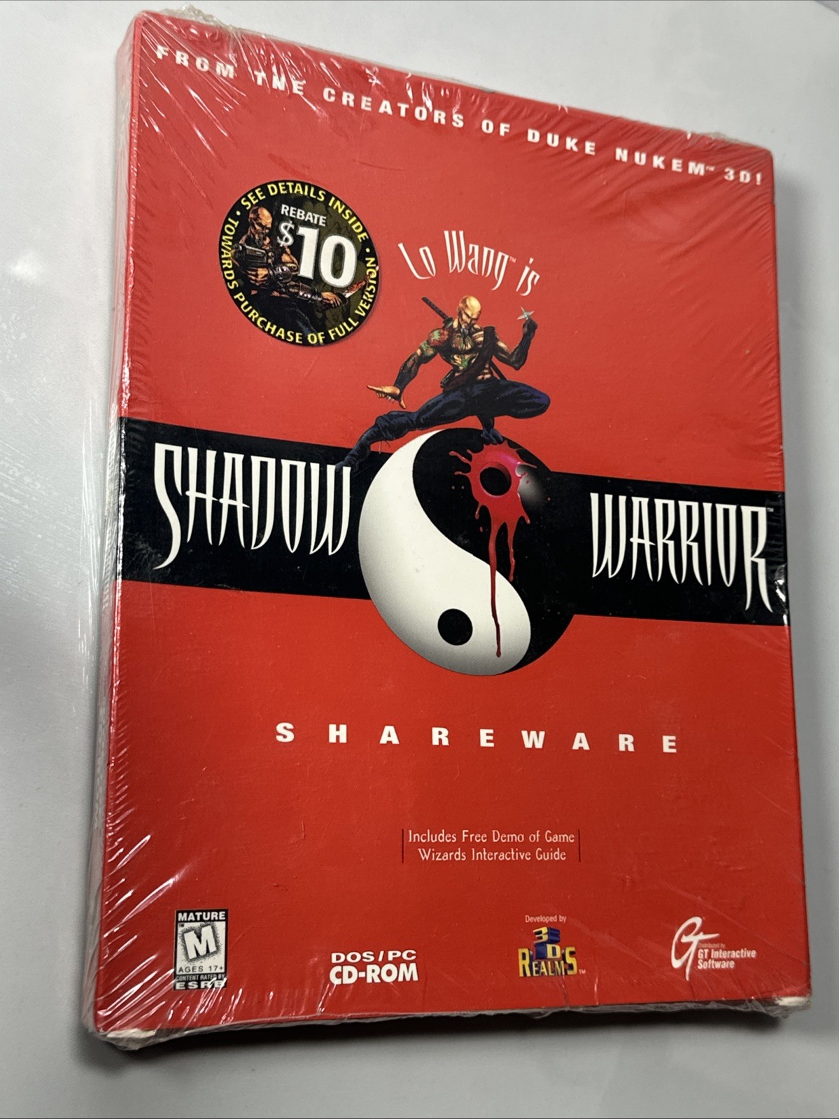 NEW 1997 Shadow Warrior Shareware DOS PC CD-ROM ”RIPPED SEALED”