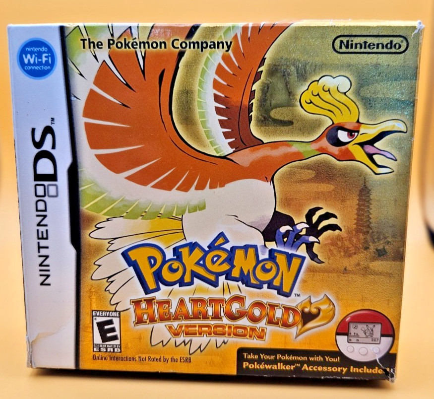 Pokémon: HeartGold Version (Nintendo DS, 2010) Complete US Pokewalker