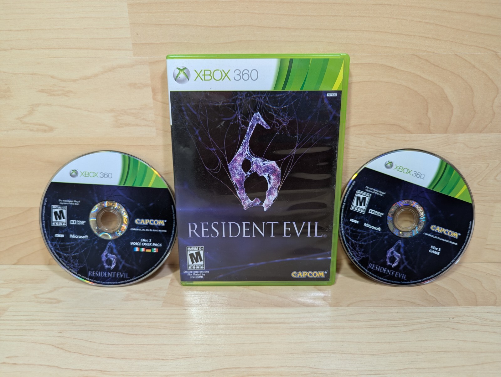 CLEAN Resident Evil 6 Microsoft Xbox 360 Video Game – No Manual