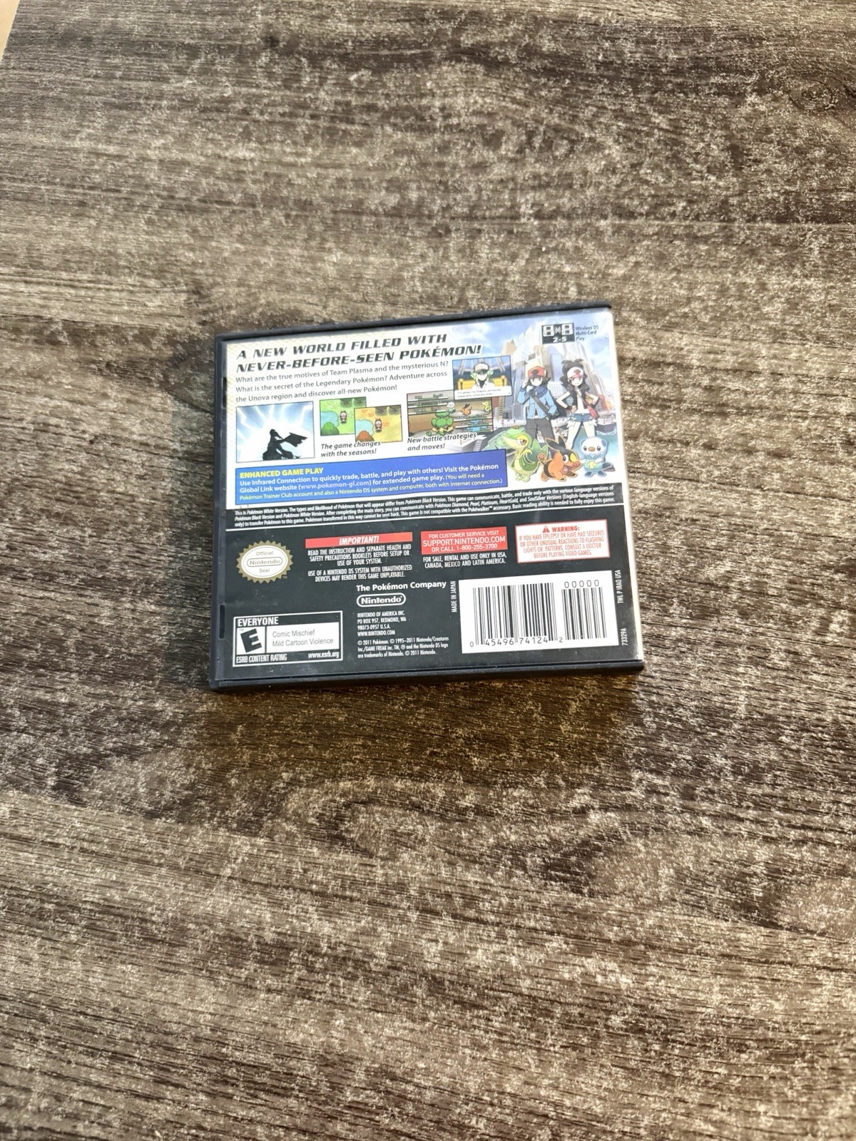 Pokemon White Version (Nintendo DS, 2011) No Manual! Tested & Working! AUTHENTIC