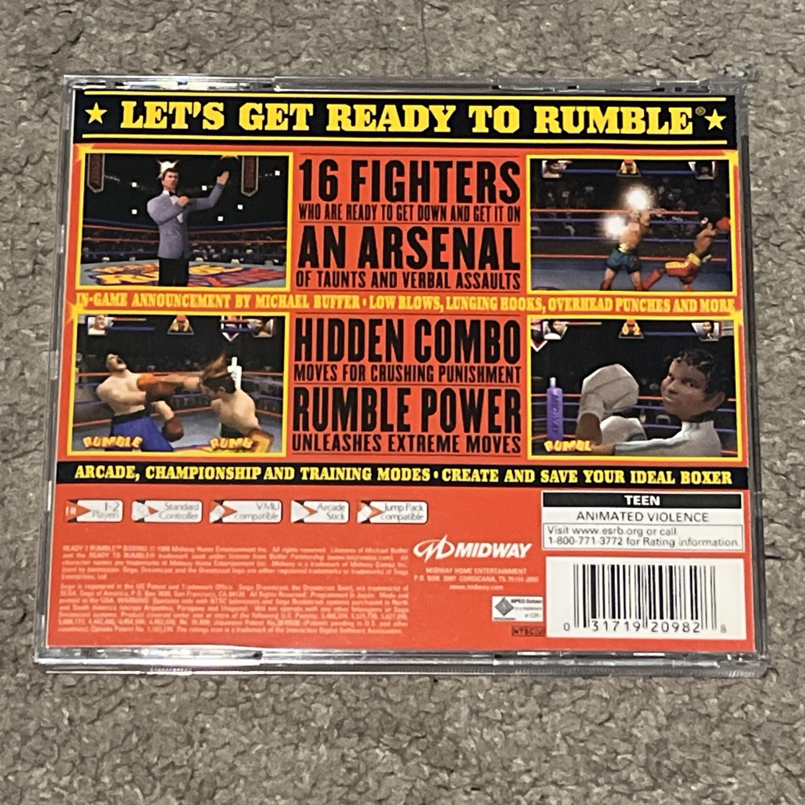 Ready 2 Rumble Boxing Sega Dreamcast CIB Complete w/ Manual