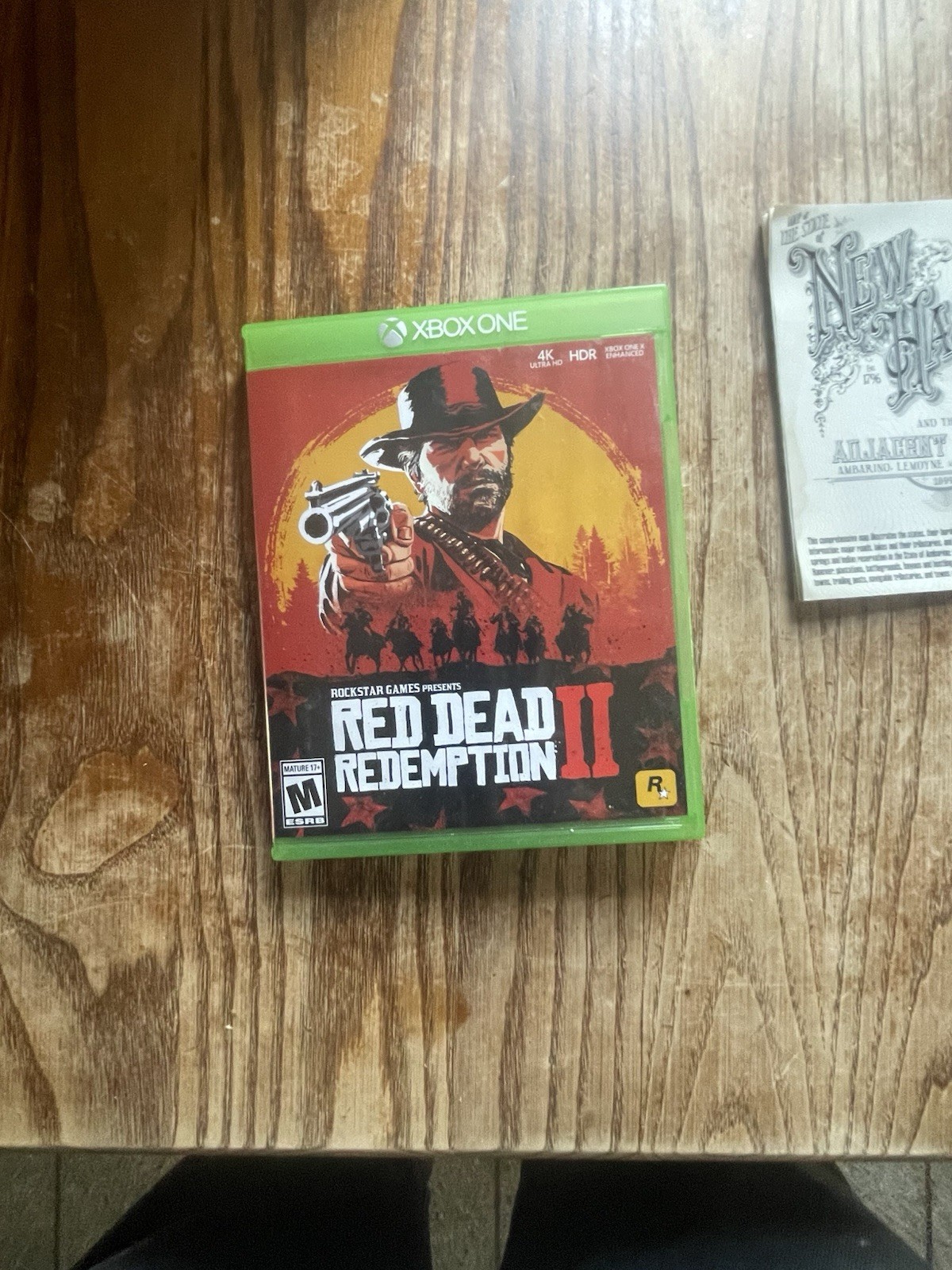 Red Dead Redemption 2 – Microsoft Xbox One Poster Map No Manual