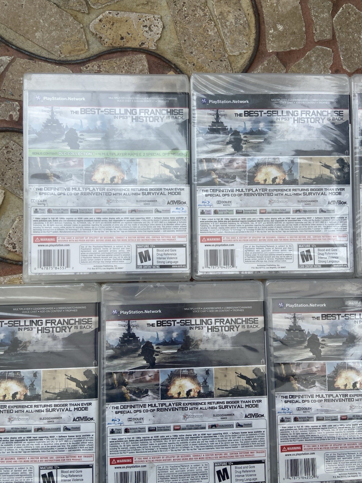 PS3 Call of Duty Game Lot 10 New Sealed MW3 & Ghosts PlayStation 3 Bundle