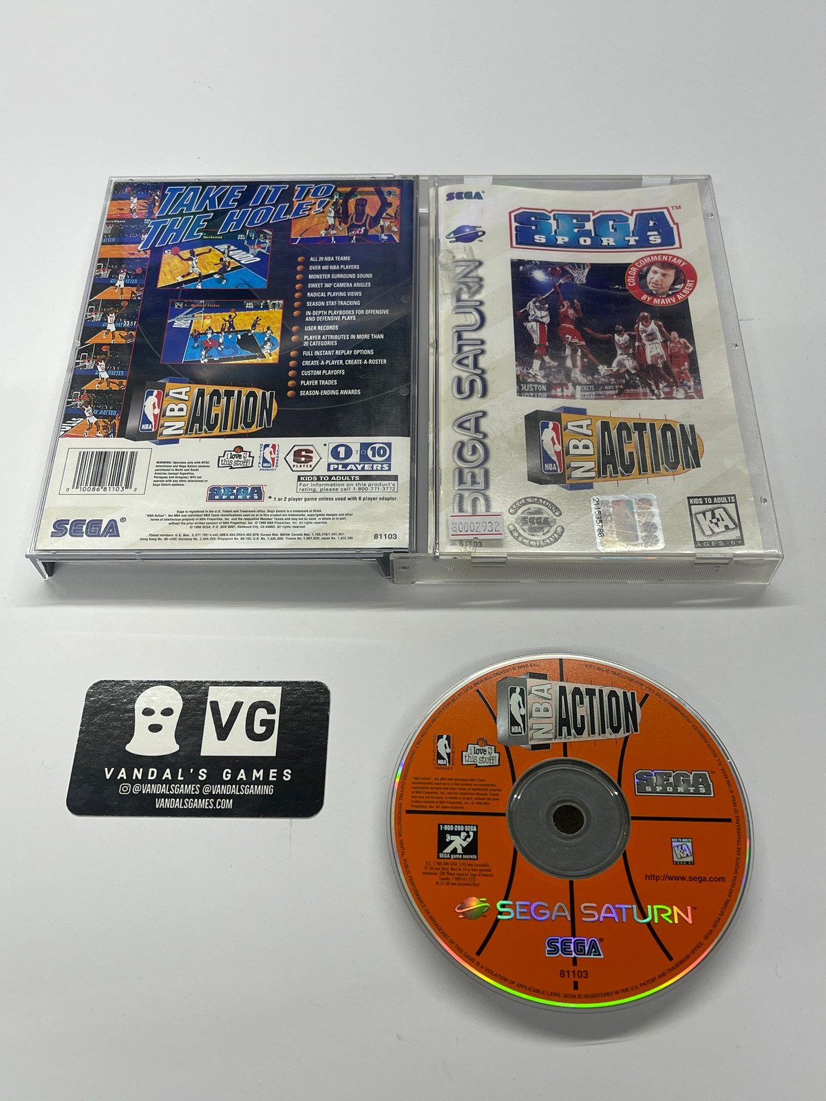 Saturn – NBA Action Sega Saturn Complete #2932