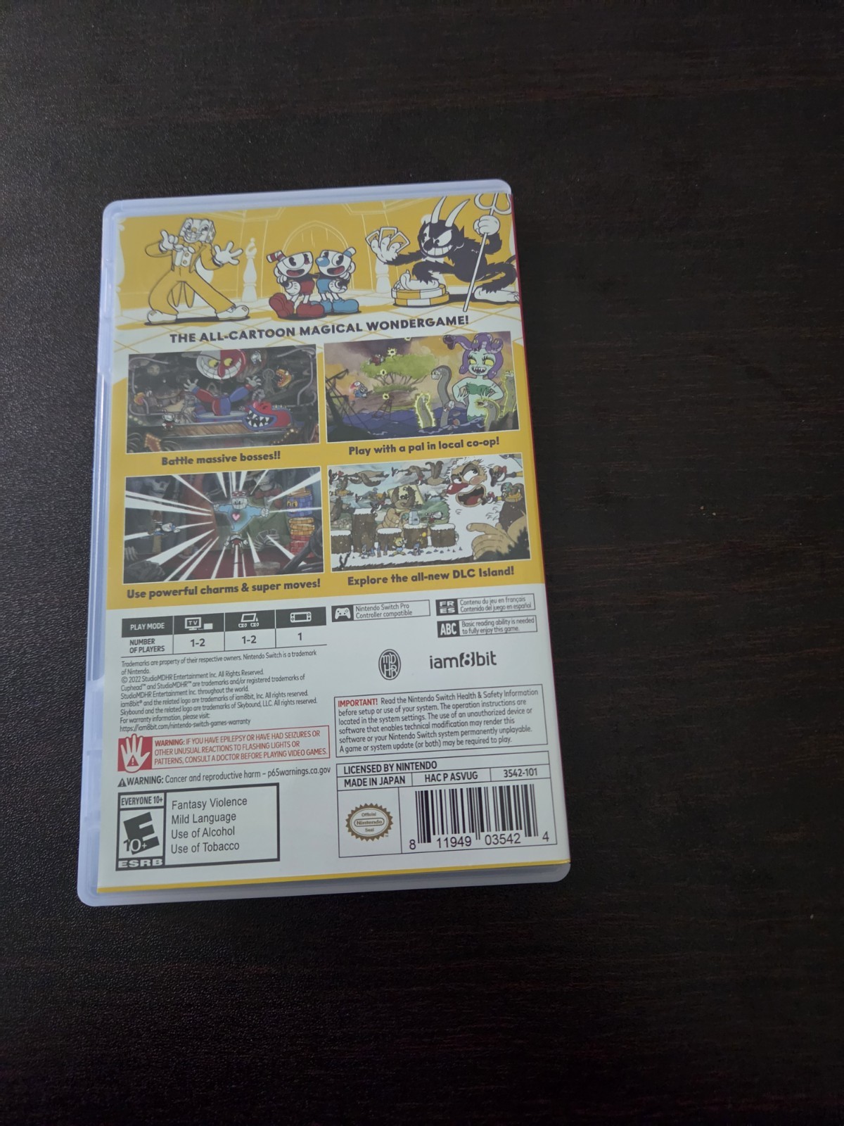 Nintendo Switch Cuphead CIB Complete w/ Membership Card & Funnies Card Pack Test