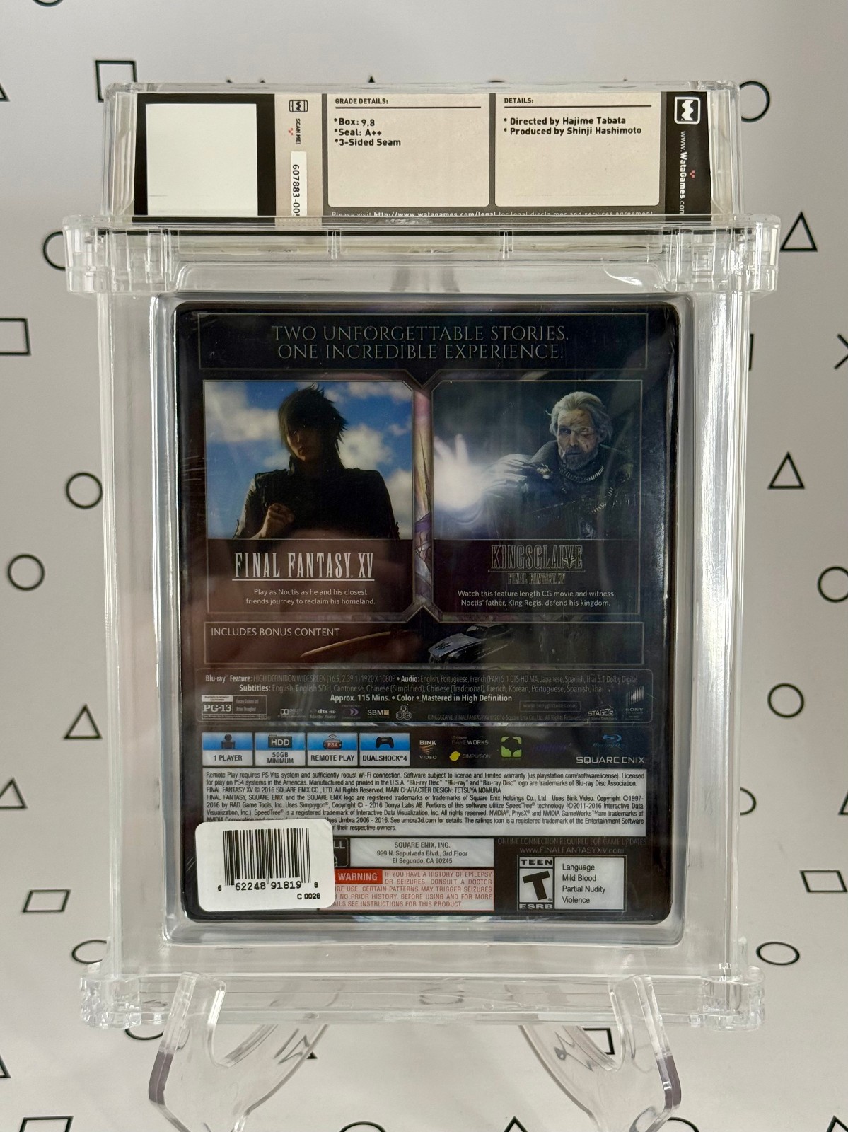 Final Fantasy XV / 15: Deluxe Edition Sealed – PS4 – WATA 9.8, A++ – Pop 1 Grail