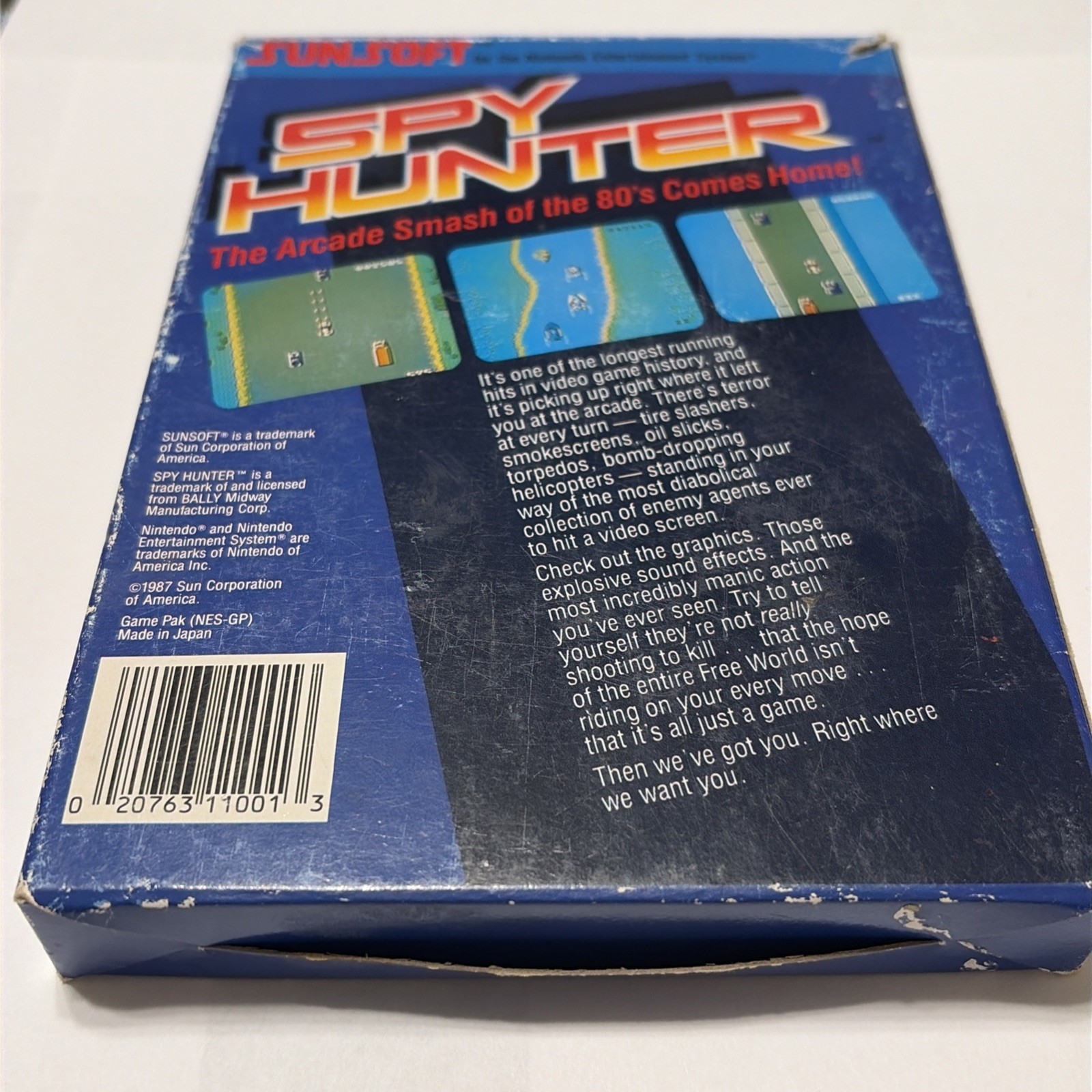 Sunsoft Spy Hunter Nintendo NES 1987 Complete w/ Box & Manual