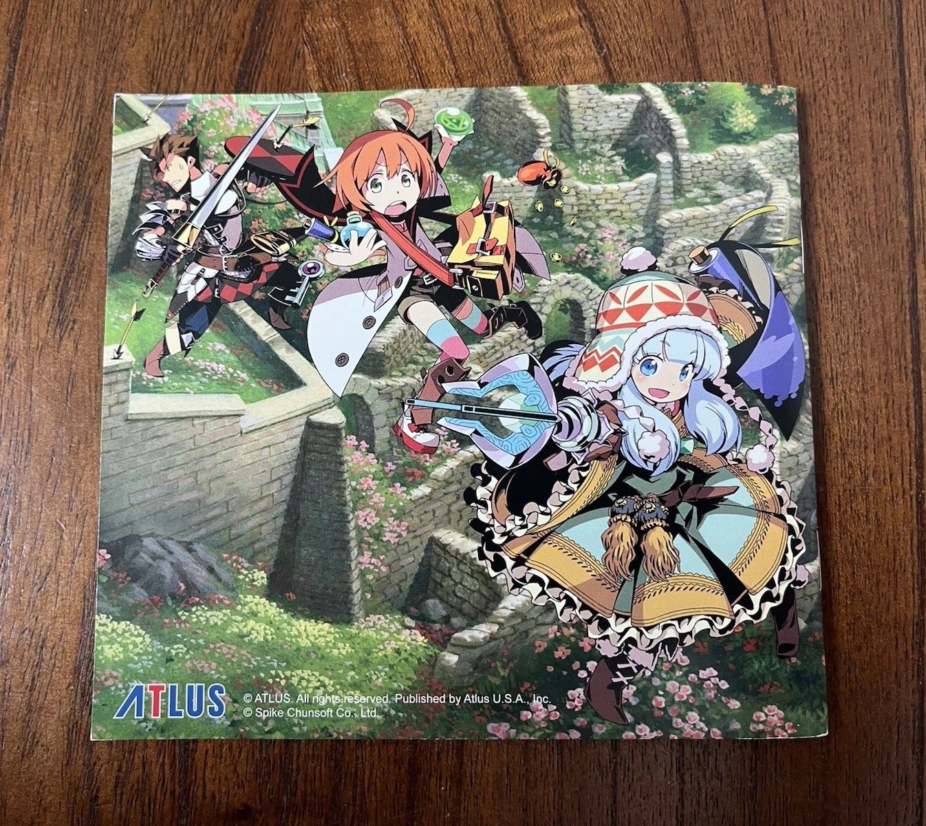 Etrian Mystery Dungeon (Nintendo 3DS, 2015) Special Book & Music CD COMPLETE