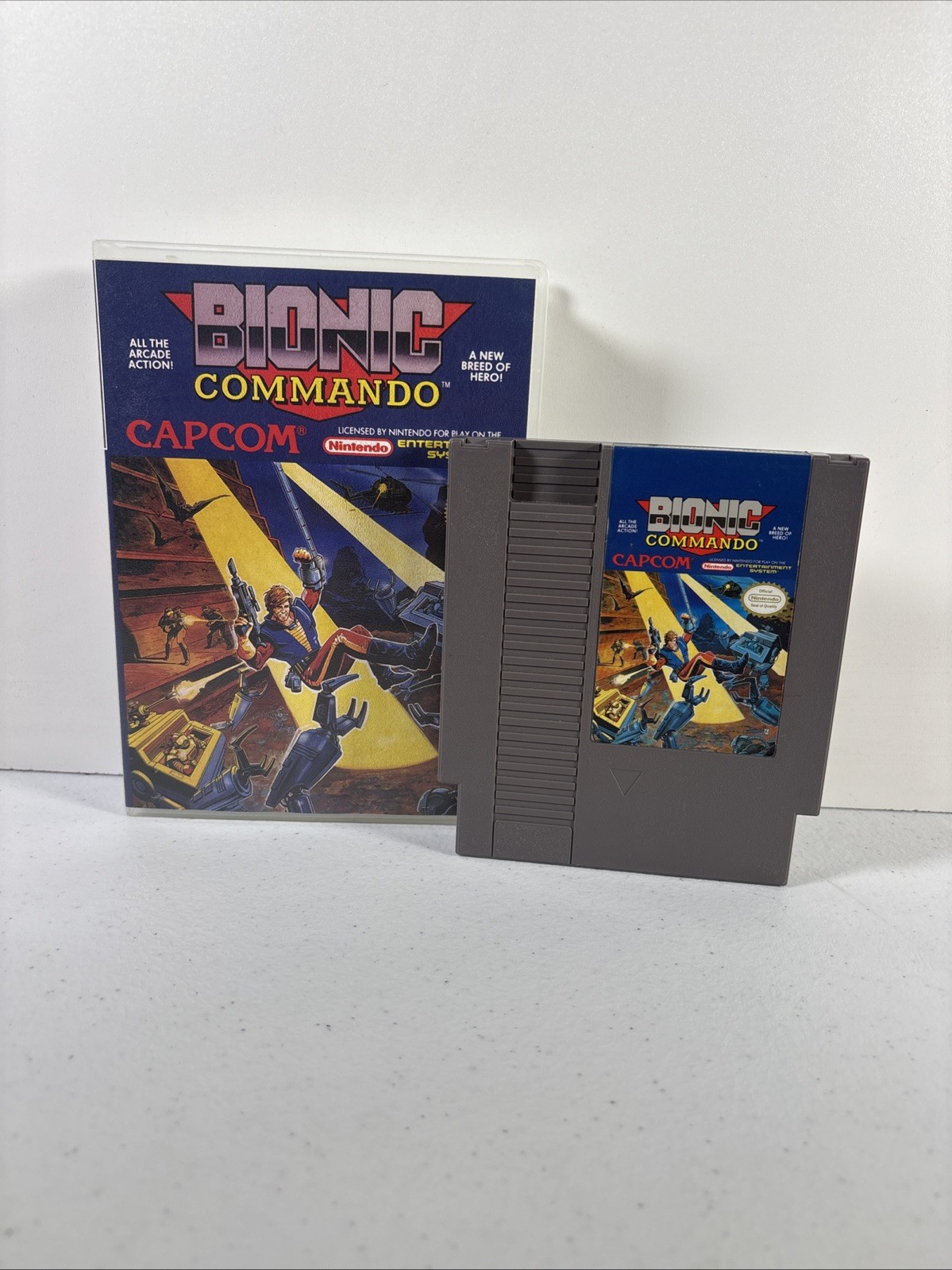 Bionic Commando – Nintendo NES, 1988 Authentic Game Cartridge – Tested
