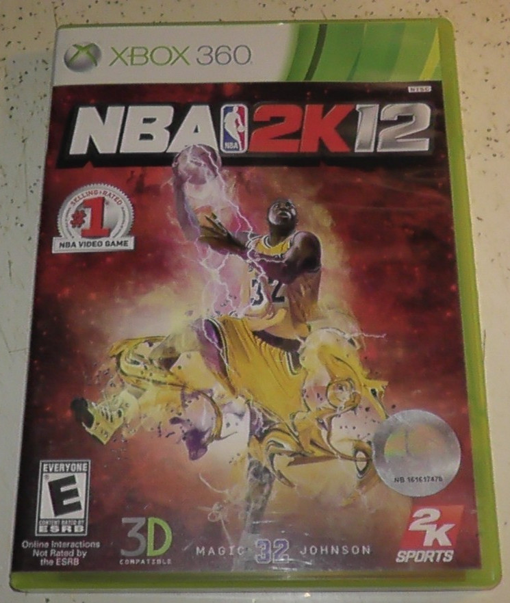Works – NBA 2K12 MAGIC JOHNSON – XBOX 360 – Game Tested – COMPLETE