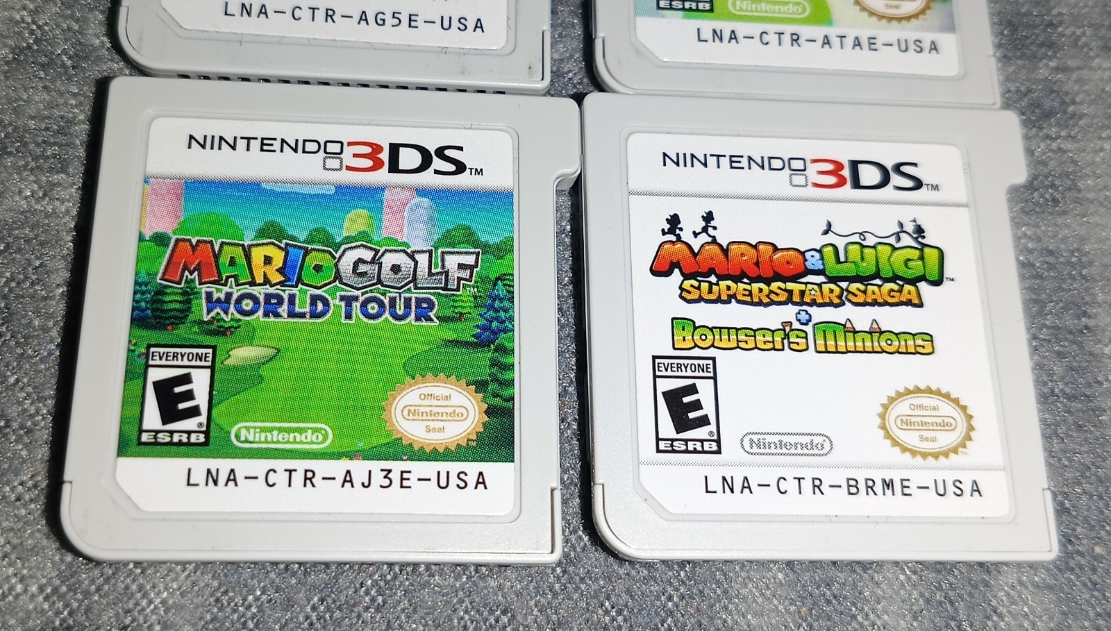 Mario & Luigi Superstar Saga Bowser’s Minions Nintendo 3DS Yoshi’s Golf Paper