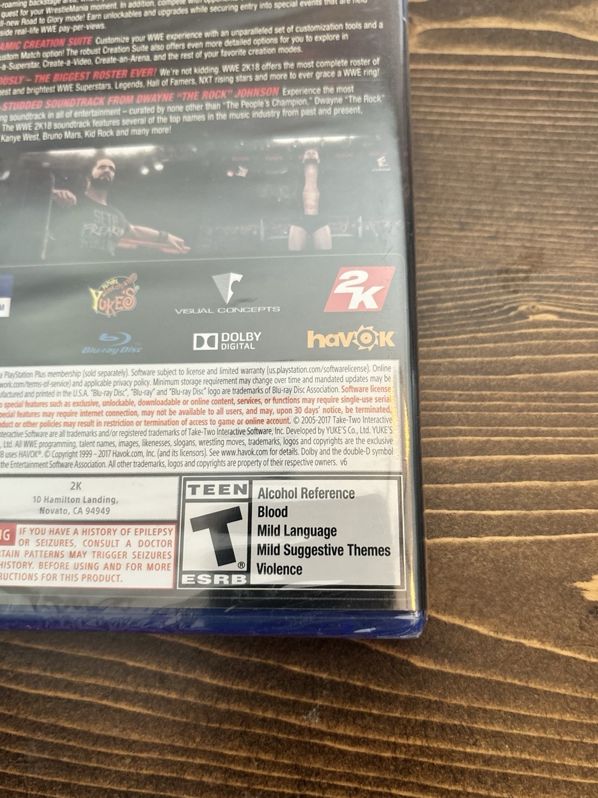 WWE 2K18 Sony PlayStation 4 Video Game Brand New Sealed