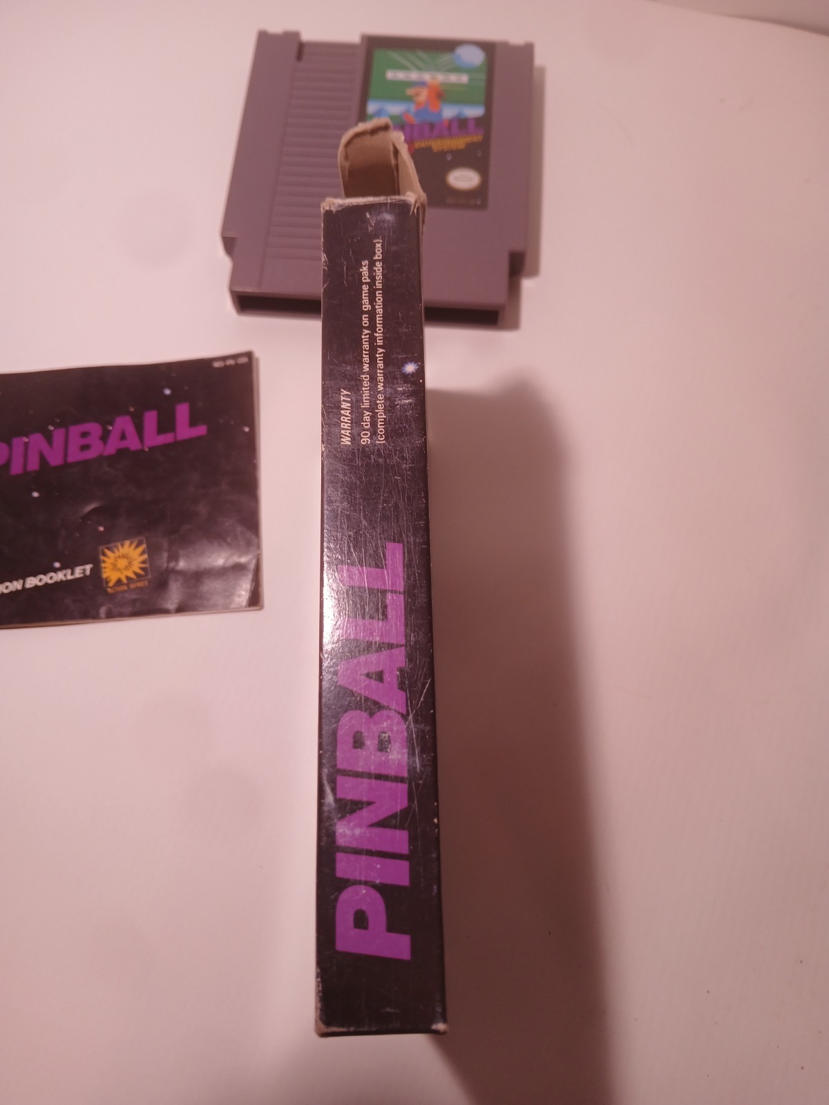 Pinball for NES, Complete In Box, Tested and Working, in Ok Condition