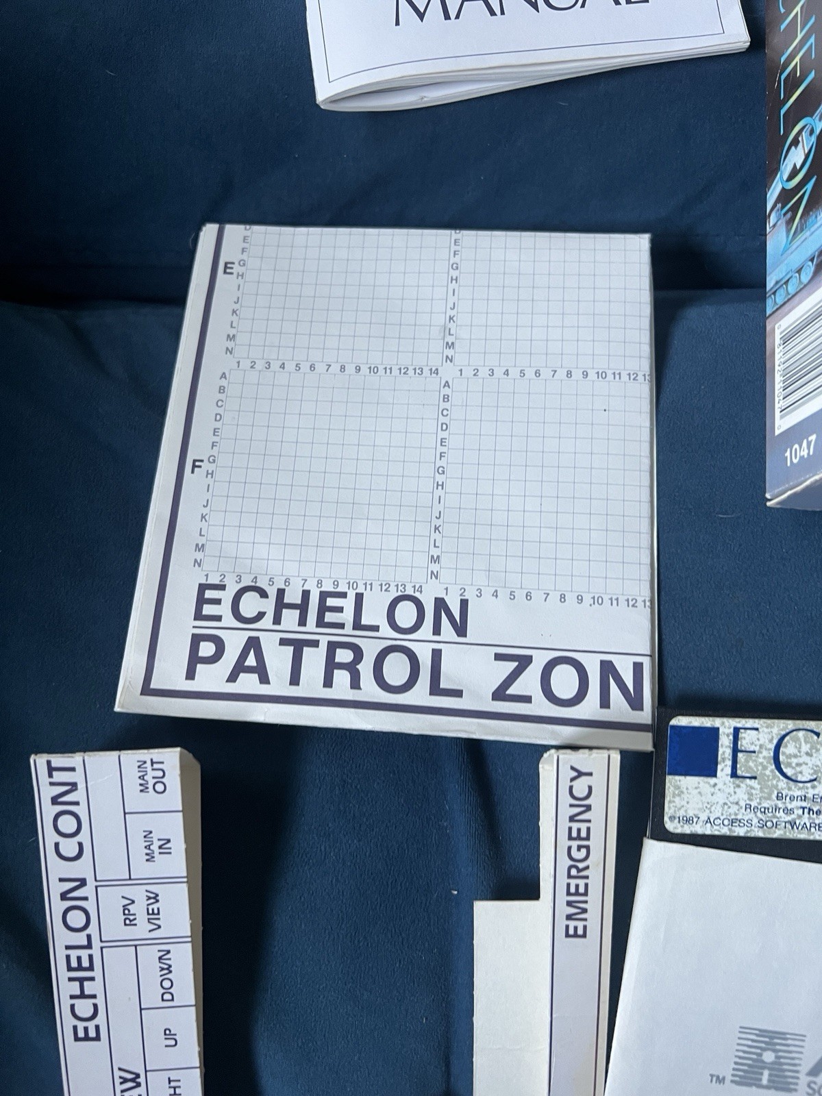 Echelon- 3D Space Flight Simulation Game C64 W/Feelies 1987 used/tested Access
