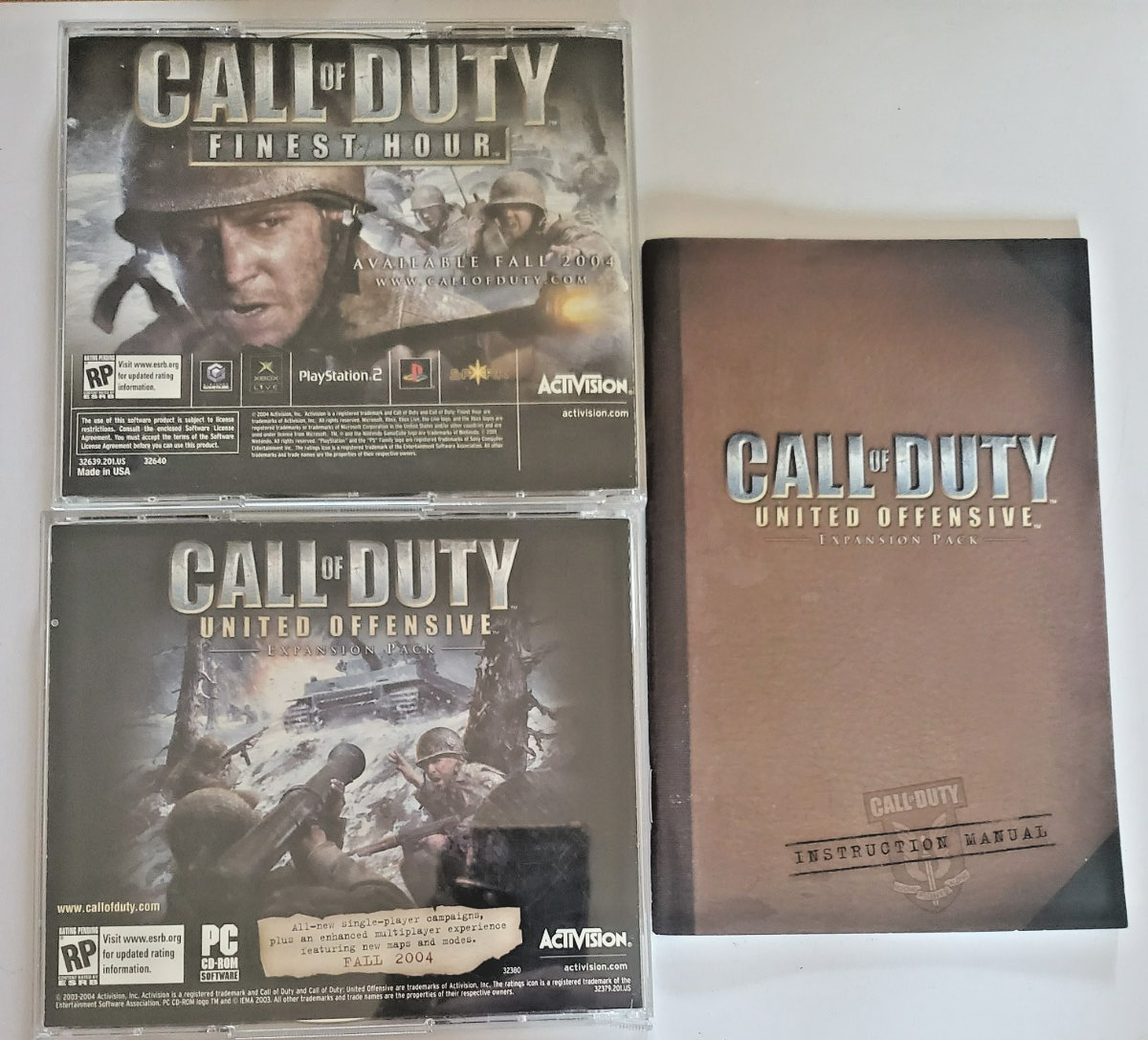 2004 Call of Duty & Call of Duty: United Offensive Expansion Pack New