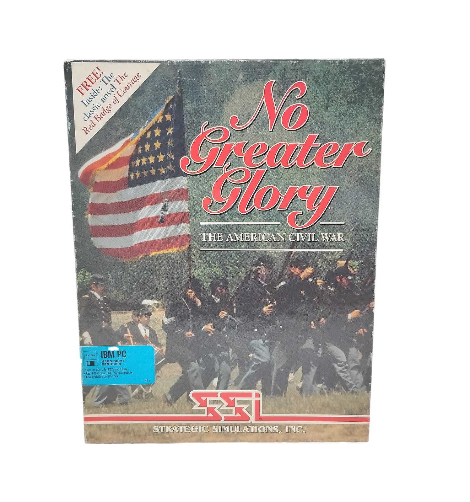 1991 SSI No Greater Glory American Civil War PC Big Box Strategy Game DOS 3.5in