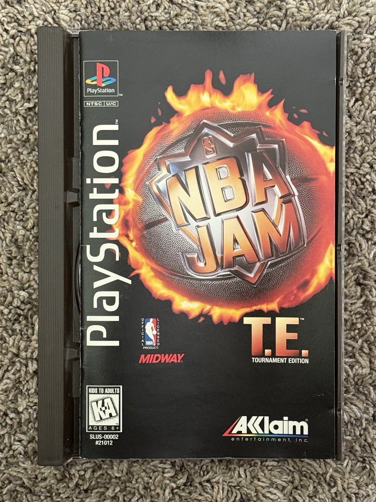 NBA Jam T.E. Tournament Edition PlayStation 1 PS1 Long Box Complete Broken Case