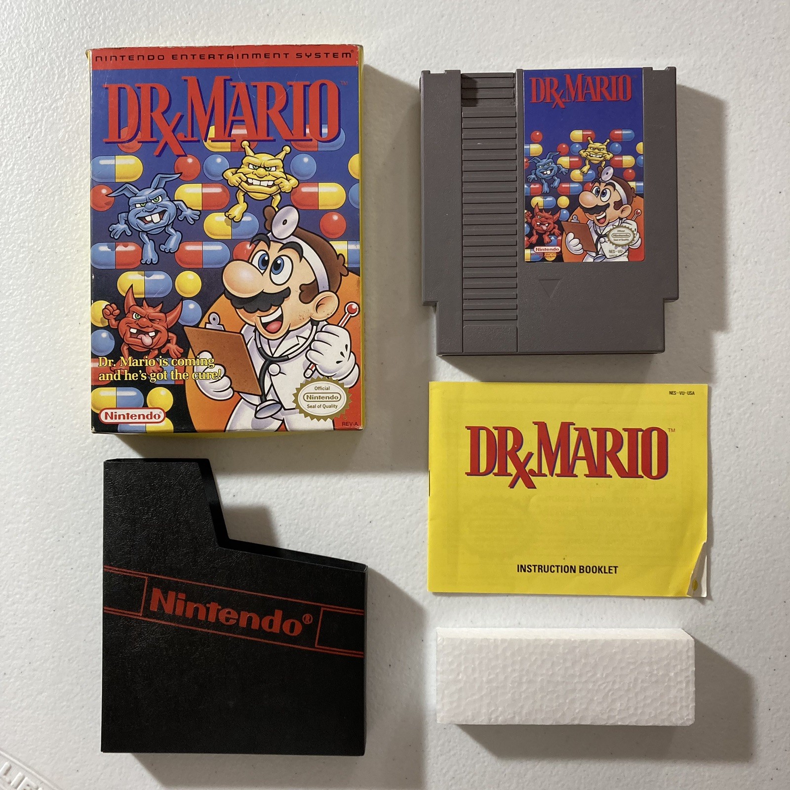Dr. Mario (Nintendo Entertainment System, 1990) NES CIB Complete In Original Box
