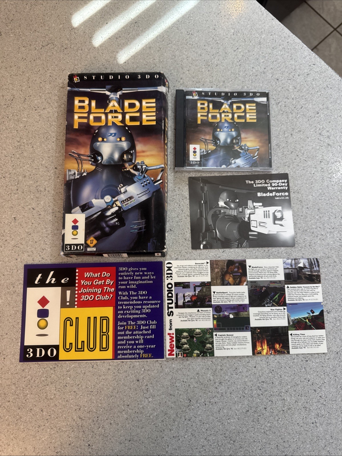 Blade Force (3DO) – CIB Complete – Registration card, Ads, Manual TESTED RARE