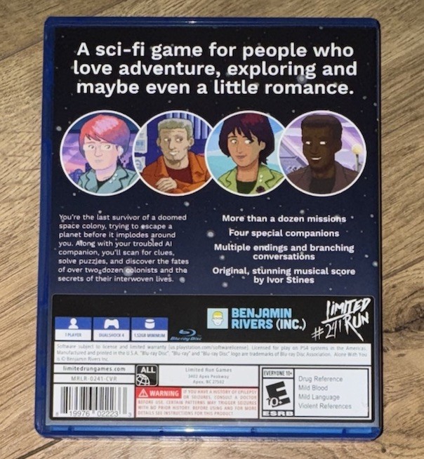 Alone With You Limited Run #241 (PS4) – CIB Pre-Owned