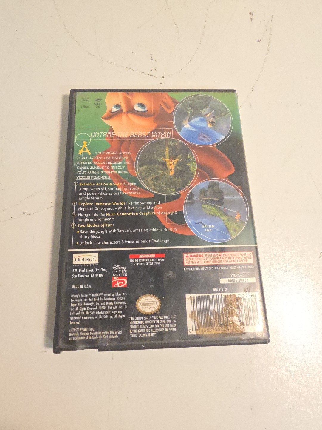 Disney’s Tarzan: Untamed (Nintendo GameCube GC) Complete CIB Tested