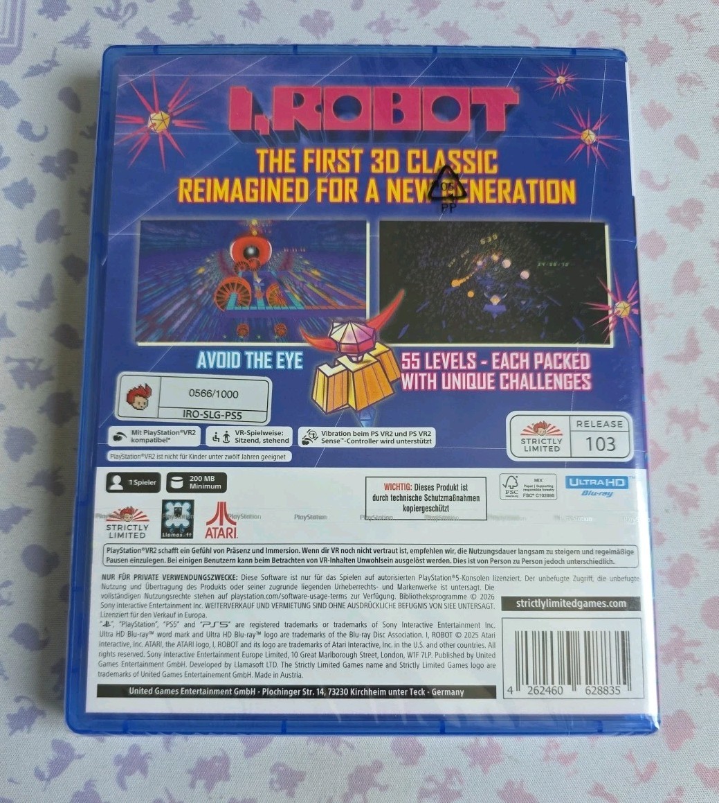 I, Robot (PS5/ PSVR2) – VERY RARE -Only 1000 Copies- With Postcard – SHIPS TODAY