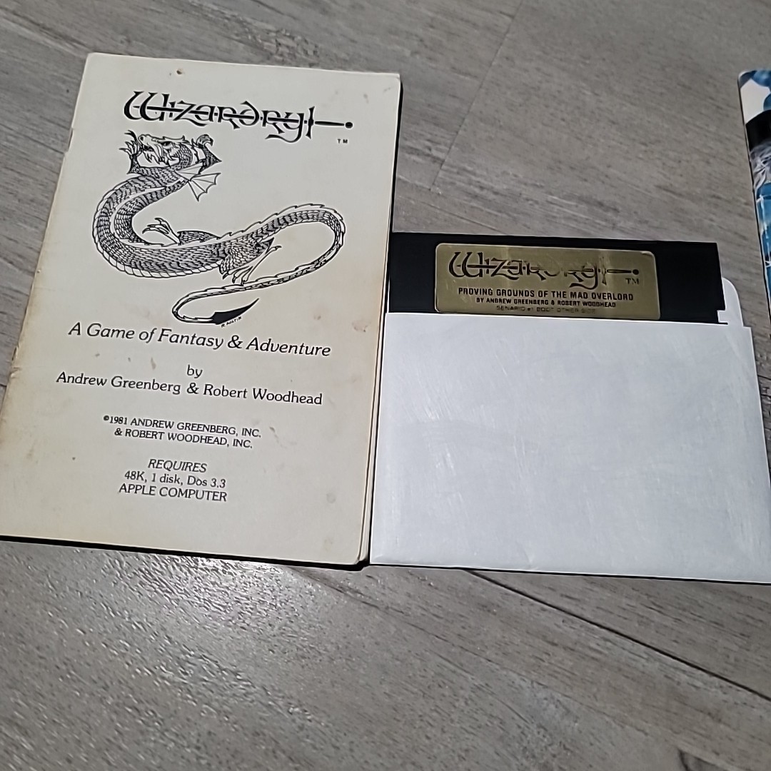 Wizardry & WIZPLUS for Apple II Fantasy & Adventure Game & Wizard Creator