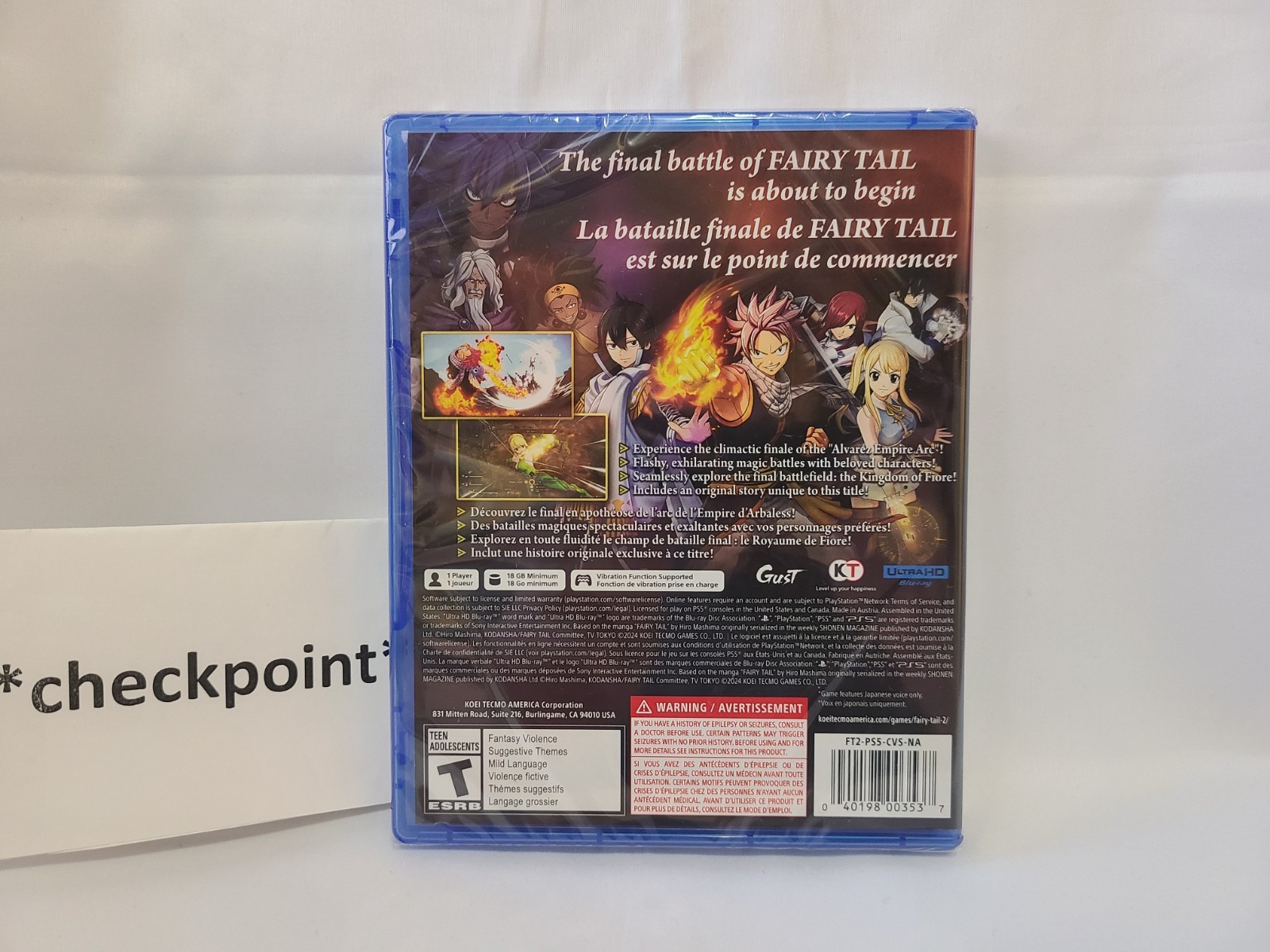 NEW Fairy Tail 2 (Sony PlayStation 5 / PS5) FACTORY SEALED!