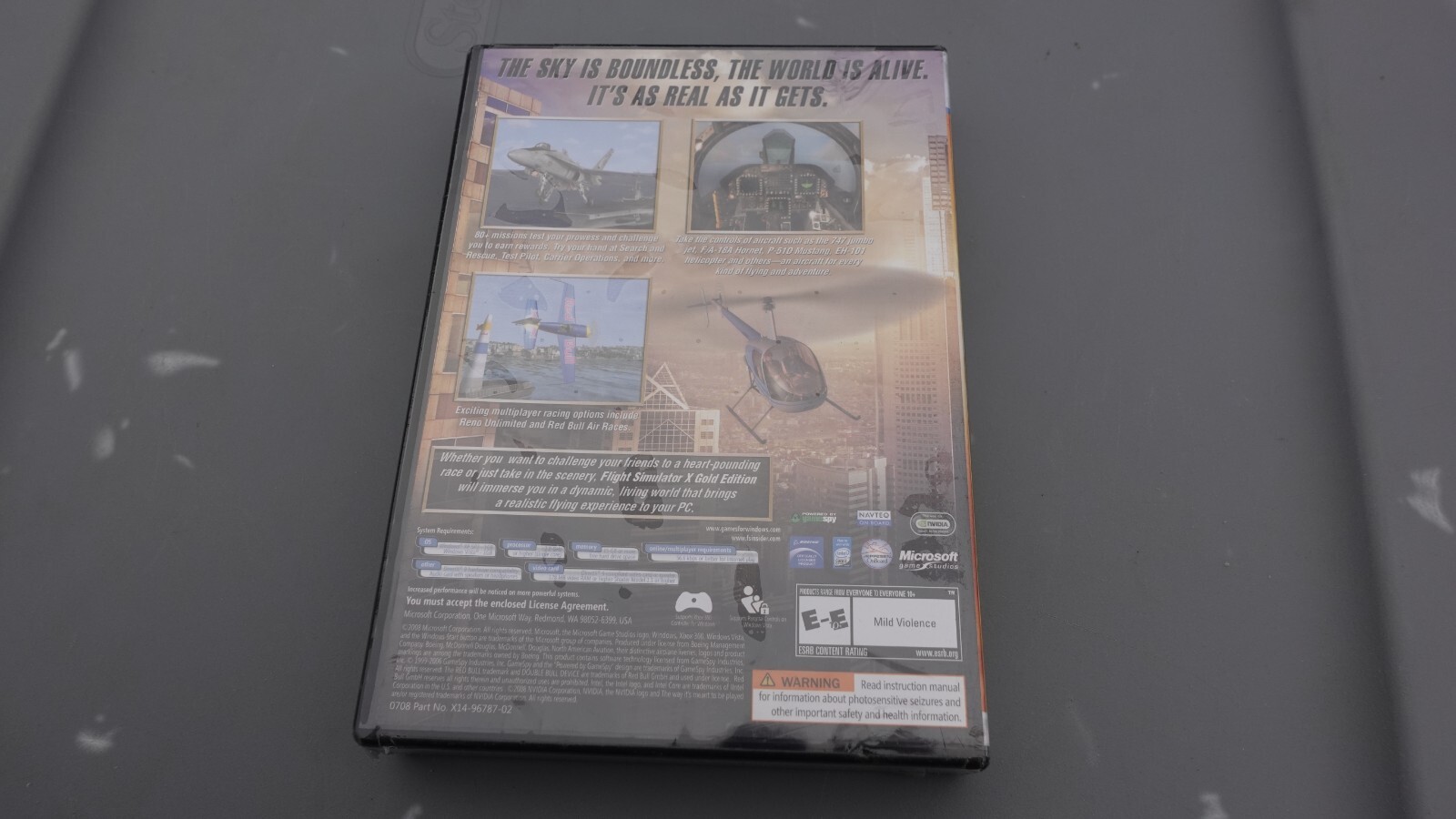 Microsoft Flight Simulator X Gold Edition PC Windows Video Game New Sealed