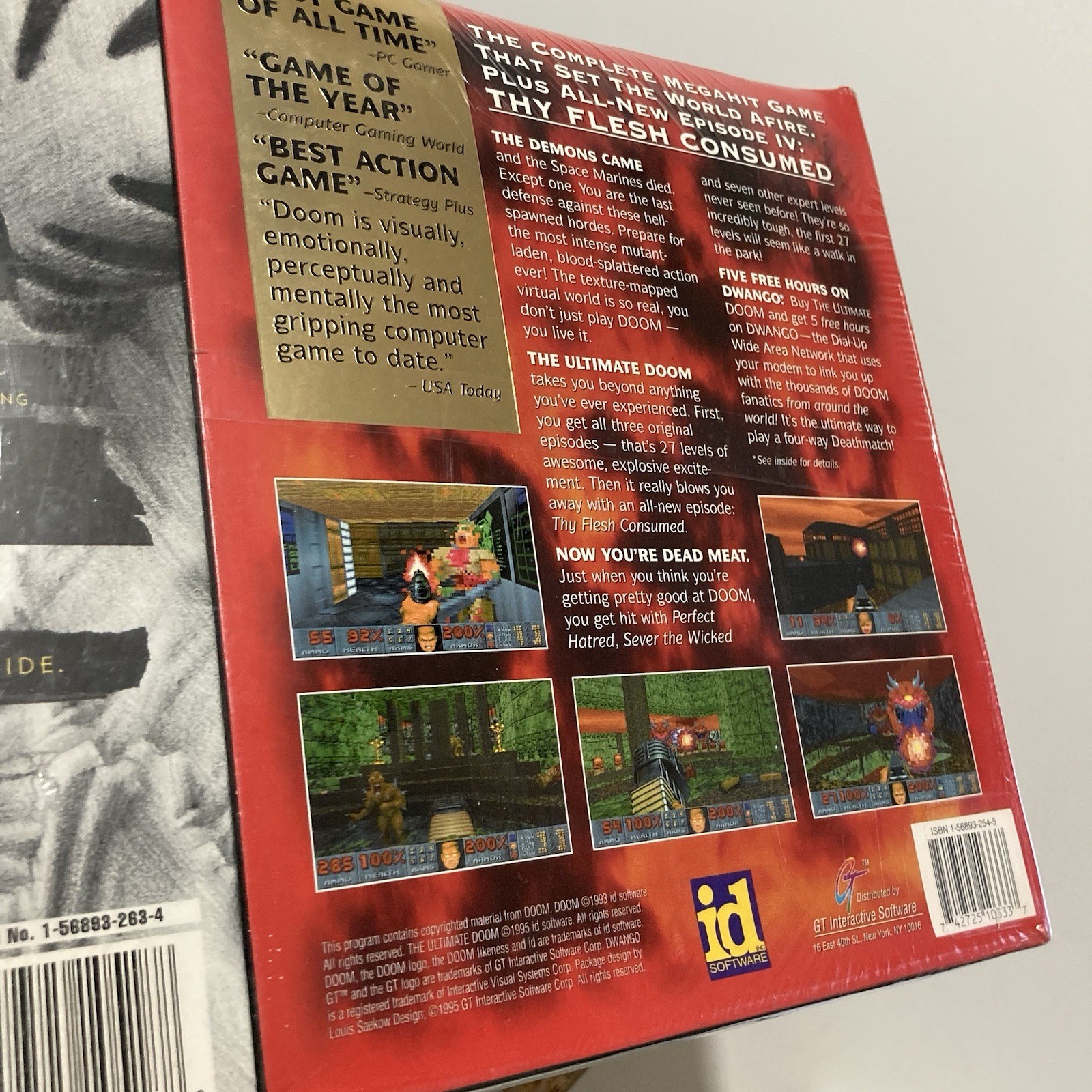 Ultimate Doom + Master Levels For II PC CD-ROM Video Game 1995 ID NEW BOX SET