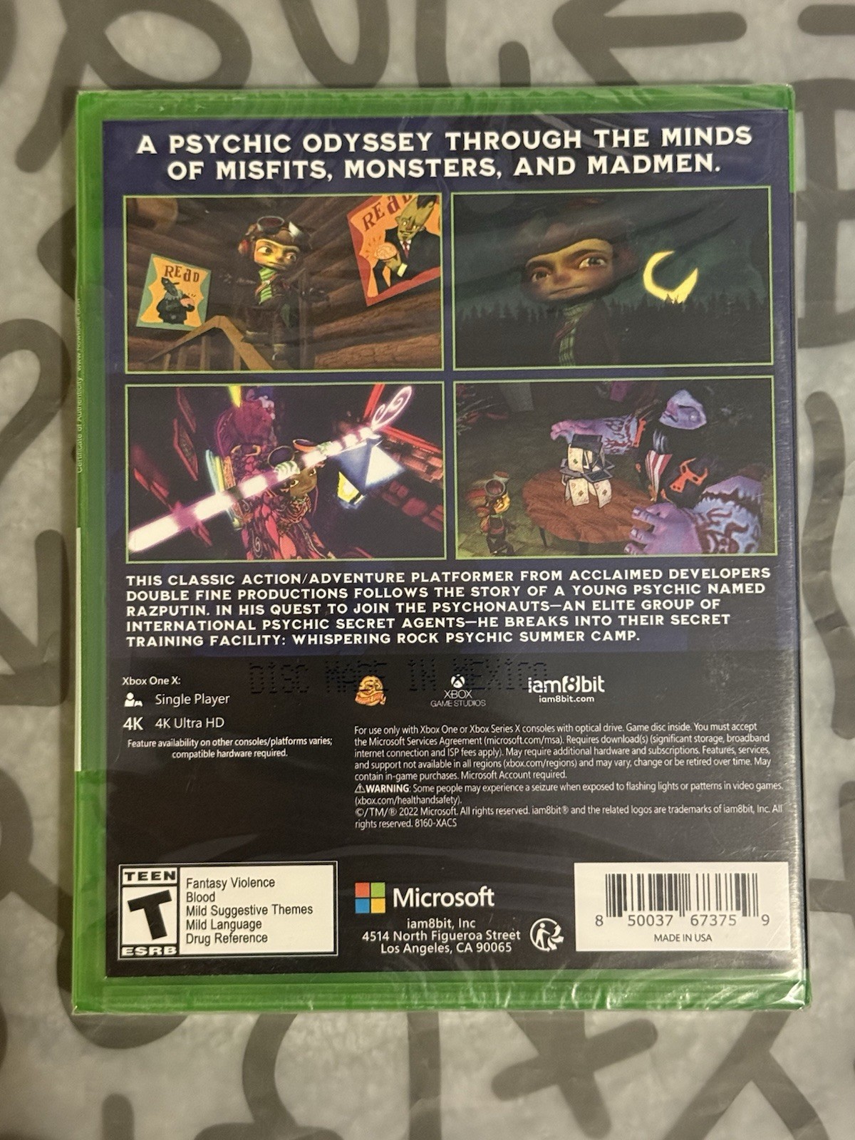 Psychonauts Xbox One iam8bit Collector’s Edition Variant