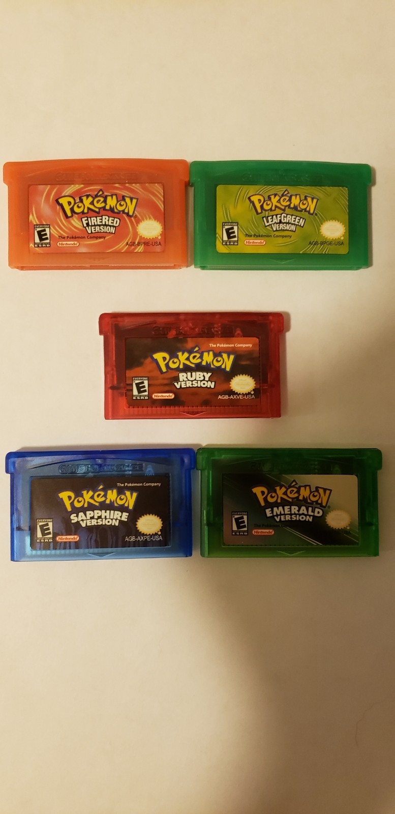 Pokemon fire red, leaf green, ruby, emerald and sapphire CHEAP gameboy advanced