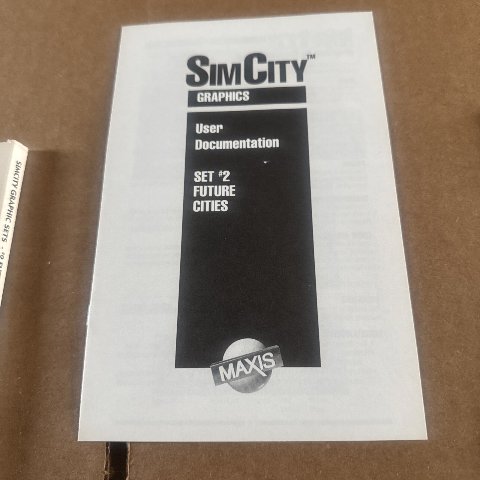 Sim City Graphics Alternate Architecture Set 2 Future Cities 5.25″ IBM PC READ