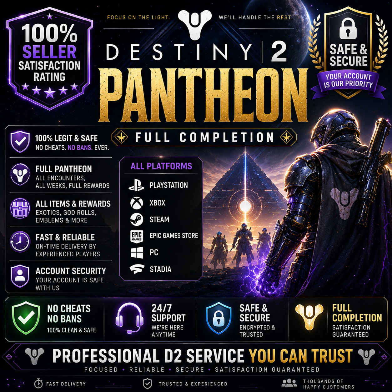 Pantheon | Calus, Morgeth, Insurrection Prime | PC | PS5 | Xbox