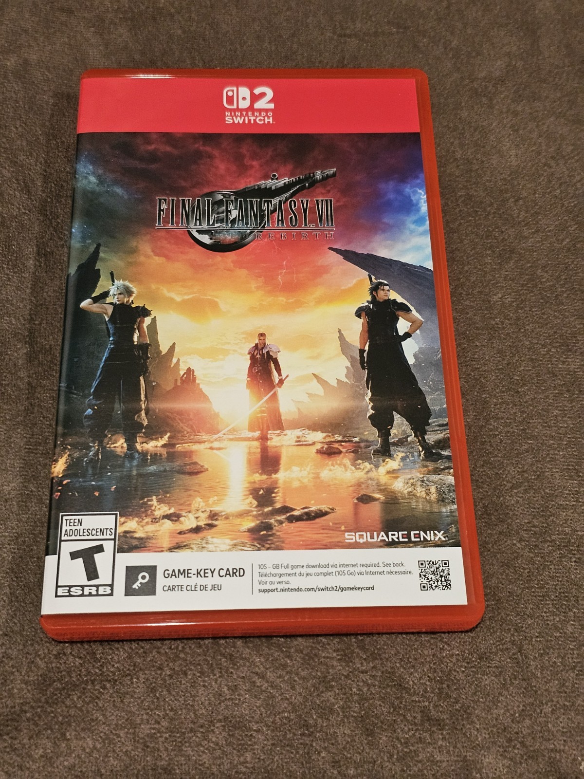 NEW Final Fantasy VII Rebirth Nintendo Switch 2 FF7 Complete CIB, No Promo Card