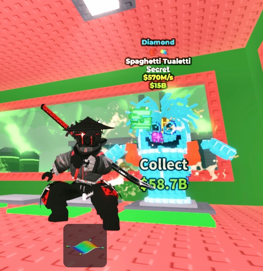 Steal a Brainrot Roblox Spaghetti Tualetti 570M/S DIAMOND