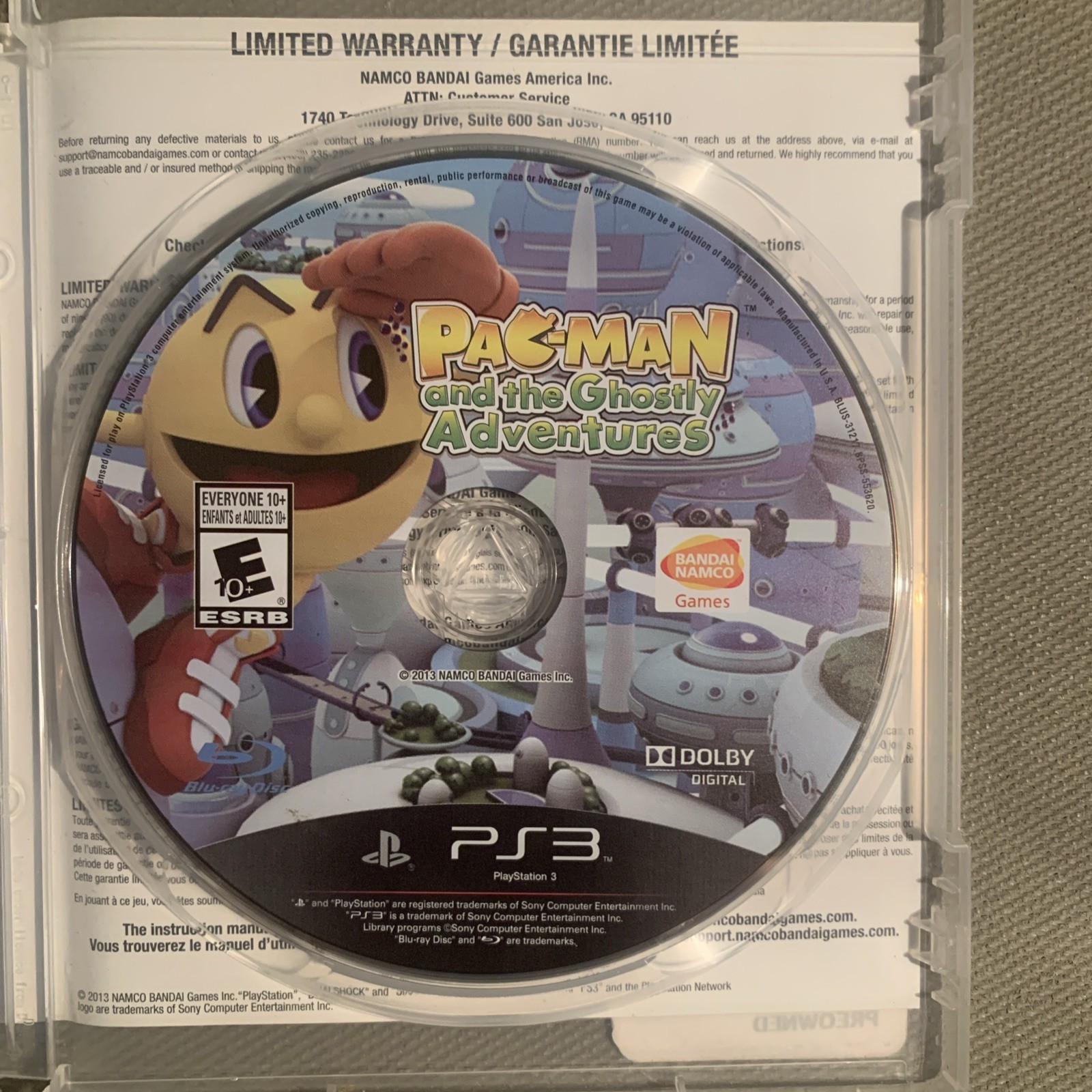 Pac-Man and the Ghostly Adventures (Sony PlayStation 3, 2013)
