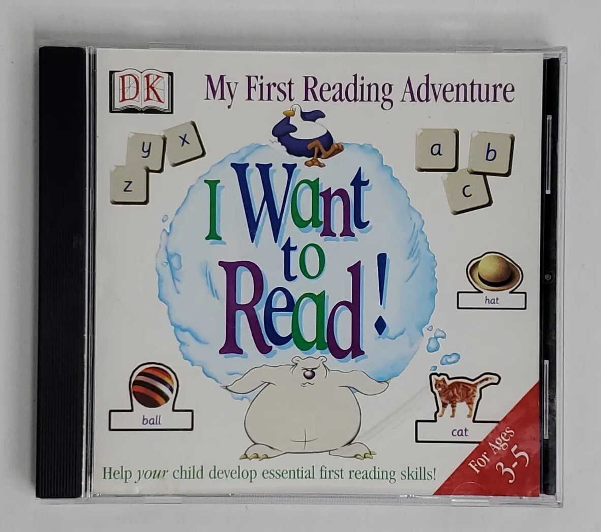 My First Reading Adventure I Want To Read CD Rom Disc For Windows Mac Computer