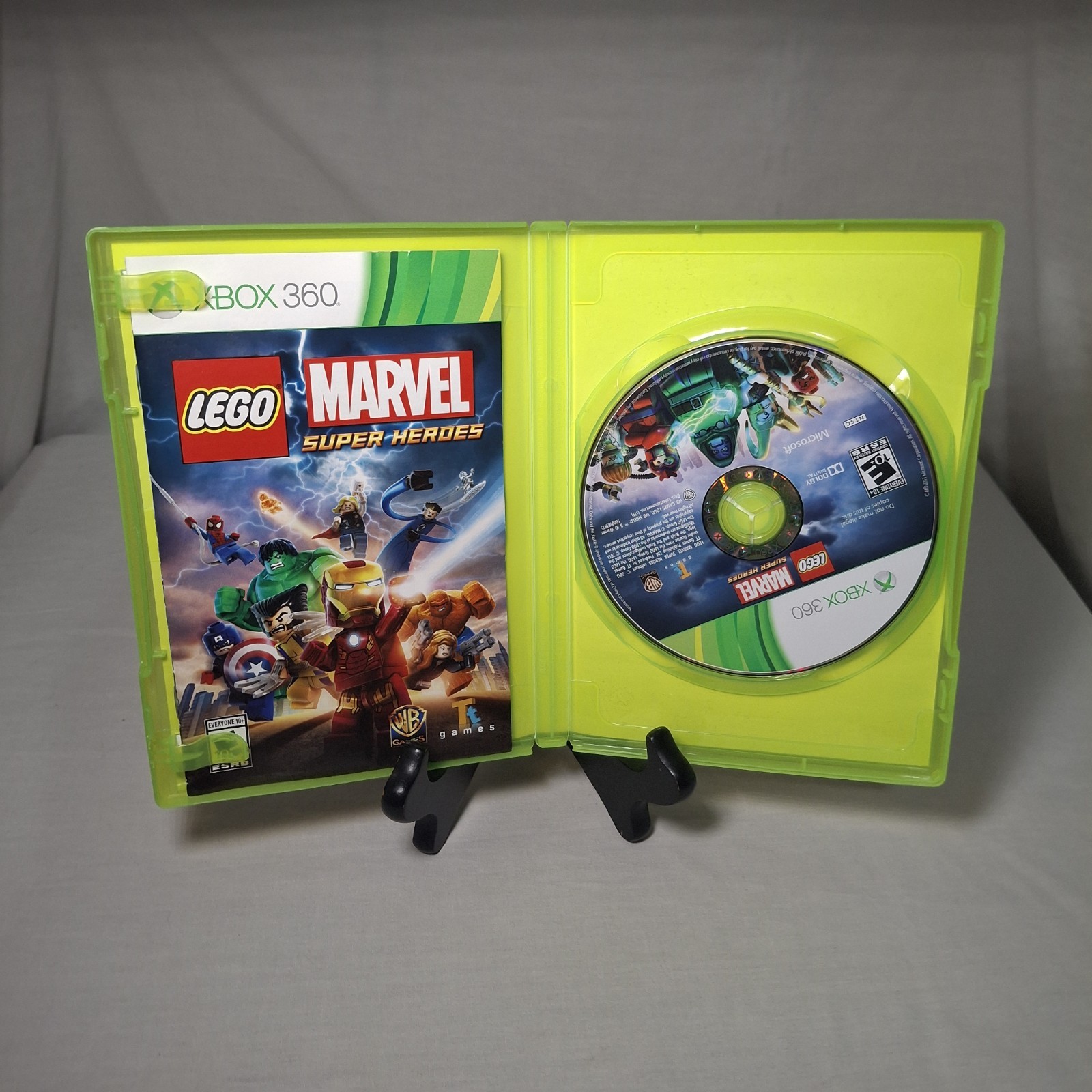 LEGO Marvel Super Heroes (2013) Microsoft Xbox 360 w Manual Tested Free Shipping