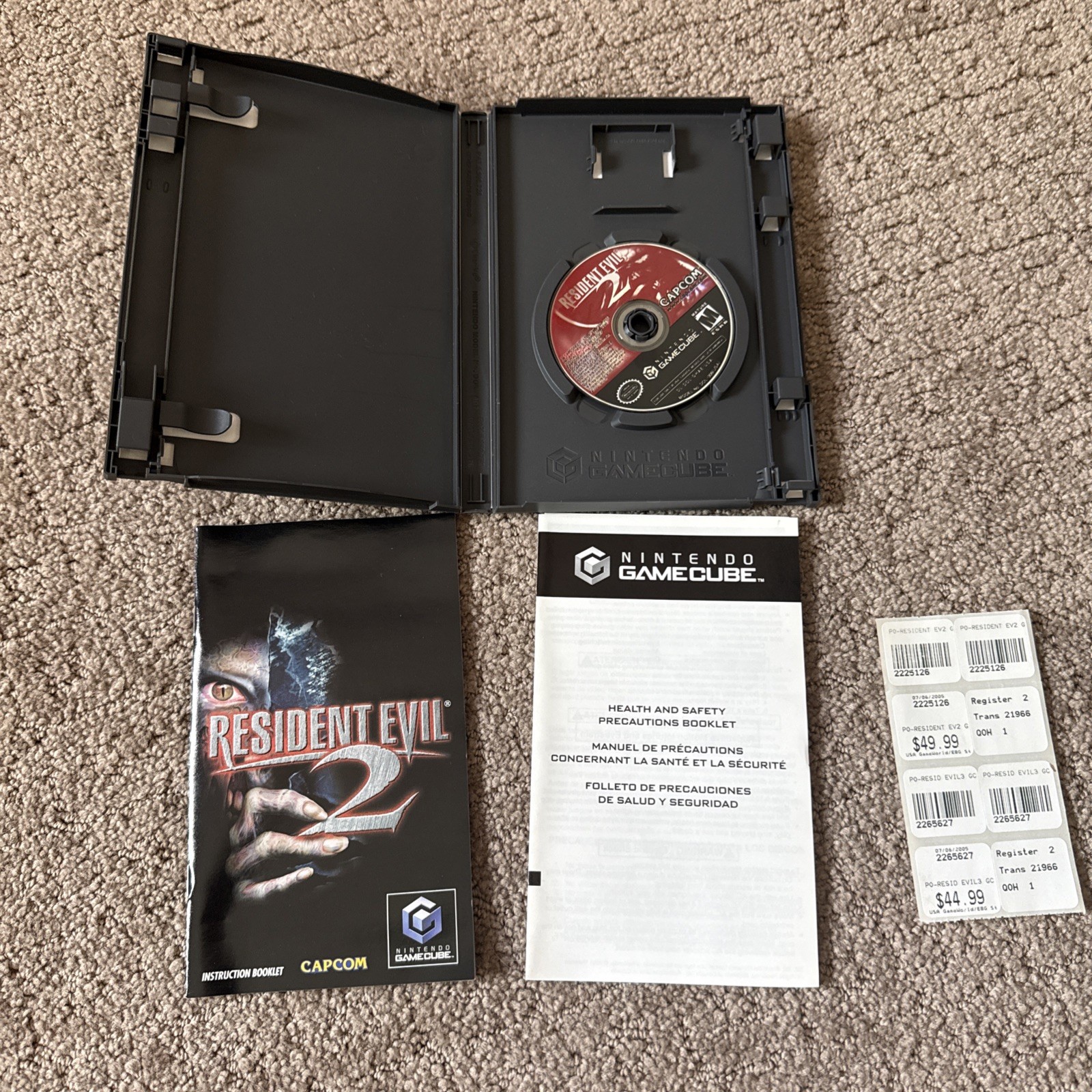 Capcom Resident Evil 2 Nintendo GameCube Manual Included Survival Horror M