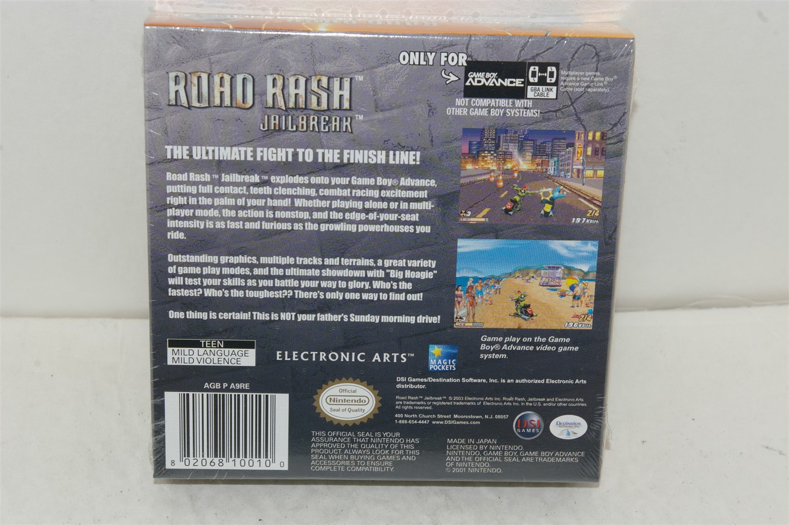 Road Rash: Jailbreak (Nintendo Game Boy Advance, 2003) GBA NEW SEALED!