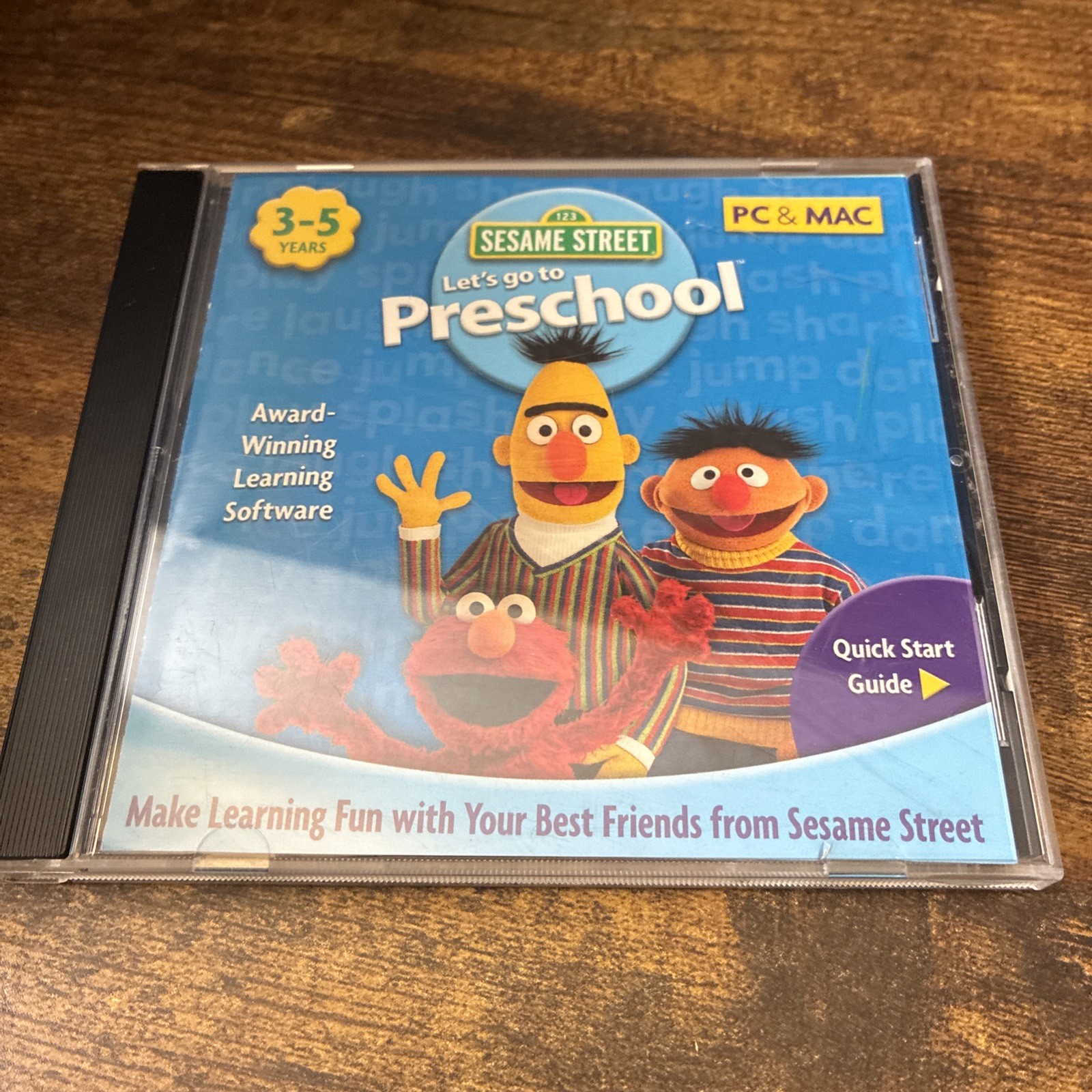 SESAME STREET Let’s Go To Preschool Ages 3-5 Years (PC & MAC, 2008) NOVA