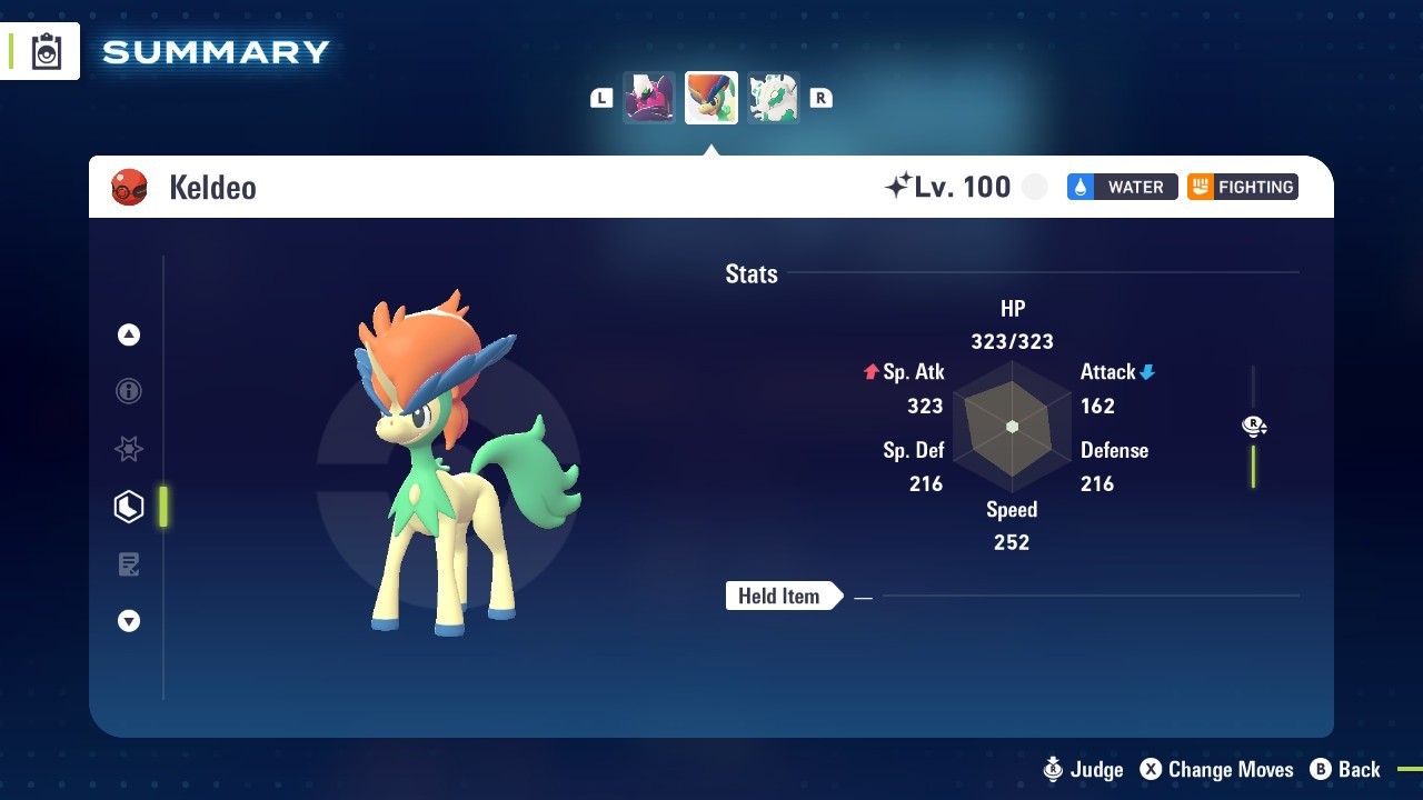 Pokemon Legends ZA ✨ 6IV Shiny Mythical Keldeo ✨Fast 🚀Masterball Held