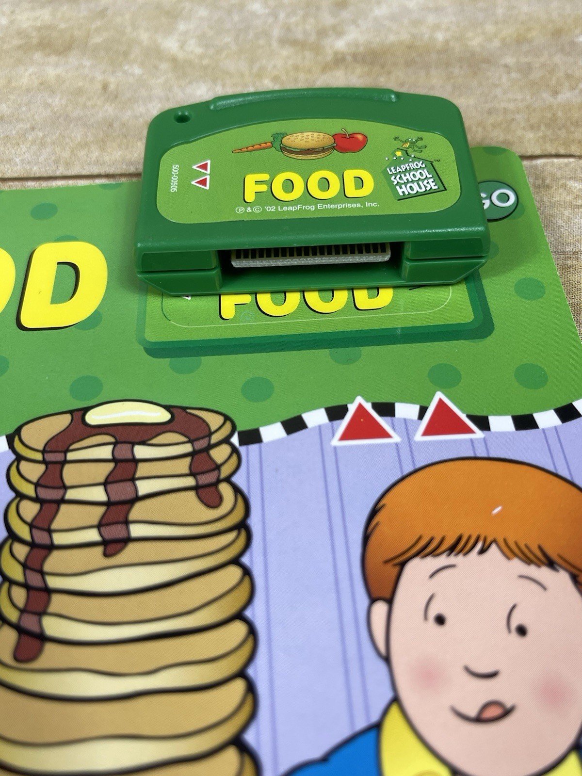 Leapfrog Schoolhouse LeapPad Book & Cartridge Food Language First Green Book