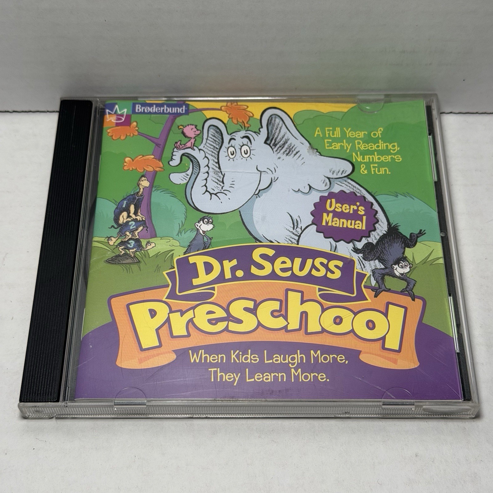 Dr. Seuss Preschool Learning System Ages 3-7 CD-Rom Vintage 1998