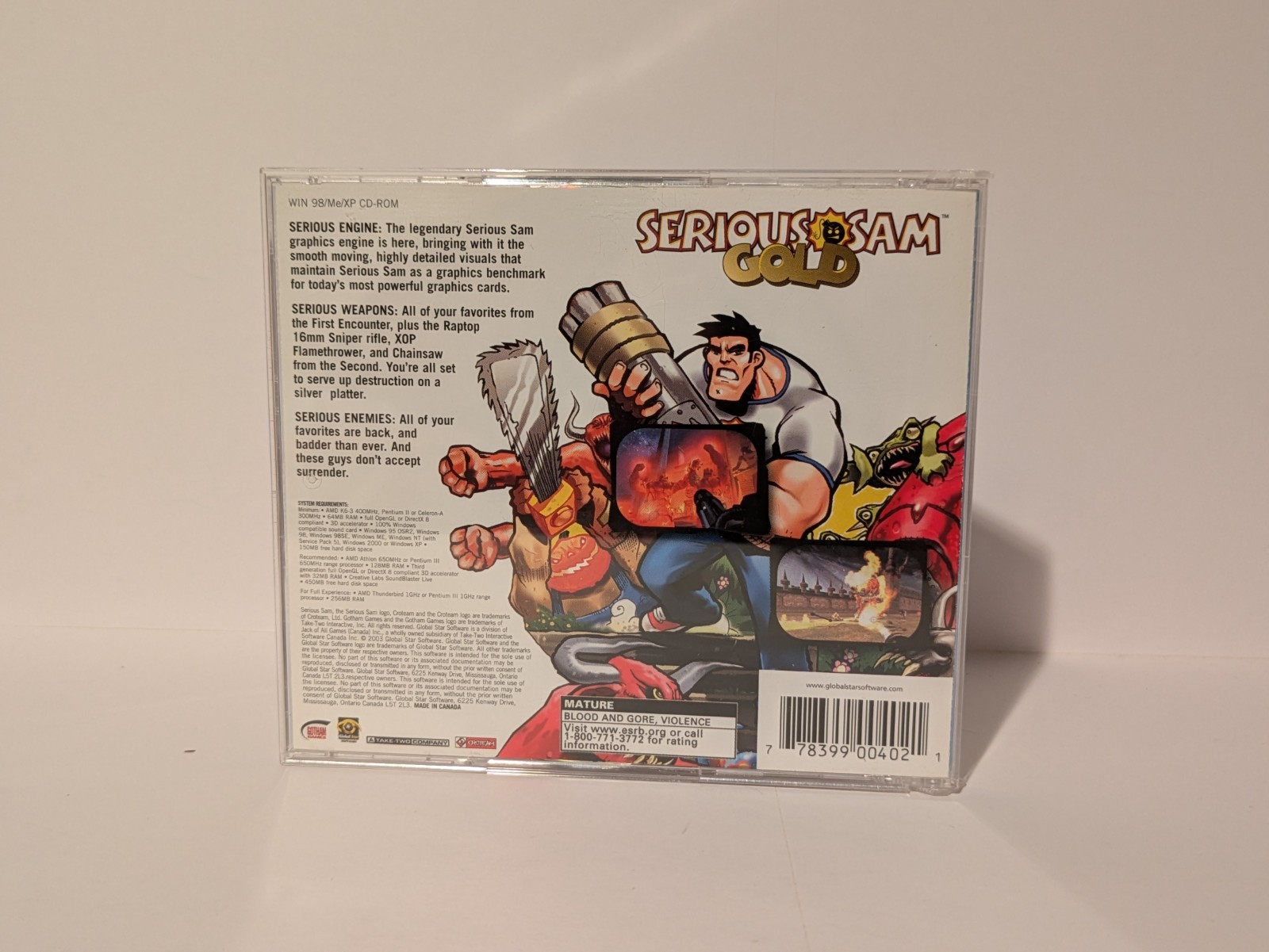 PC Game – Serious Sam: Gold – 2 Disc (Case & Manual, 2003) – Croteam